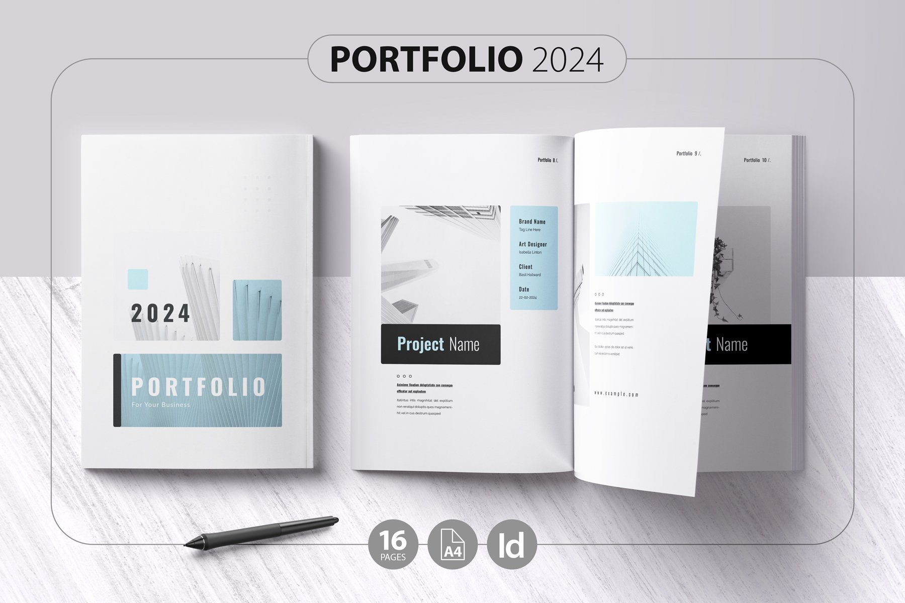 Project Portfolio Brochure Template - Design Cuts