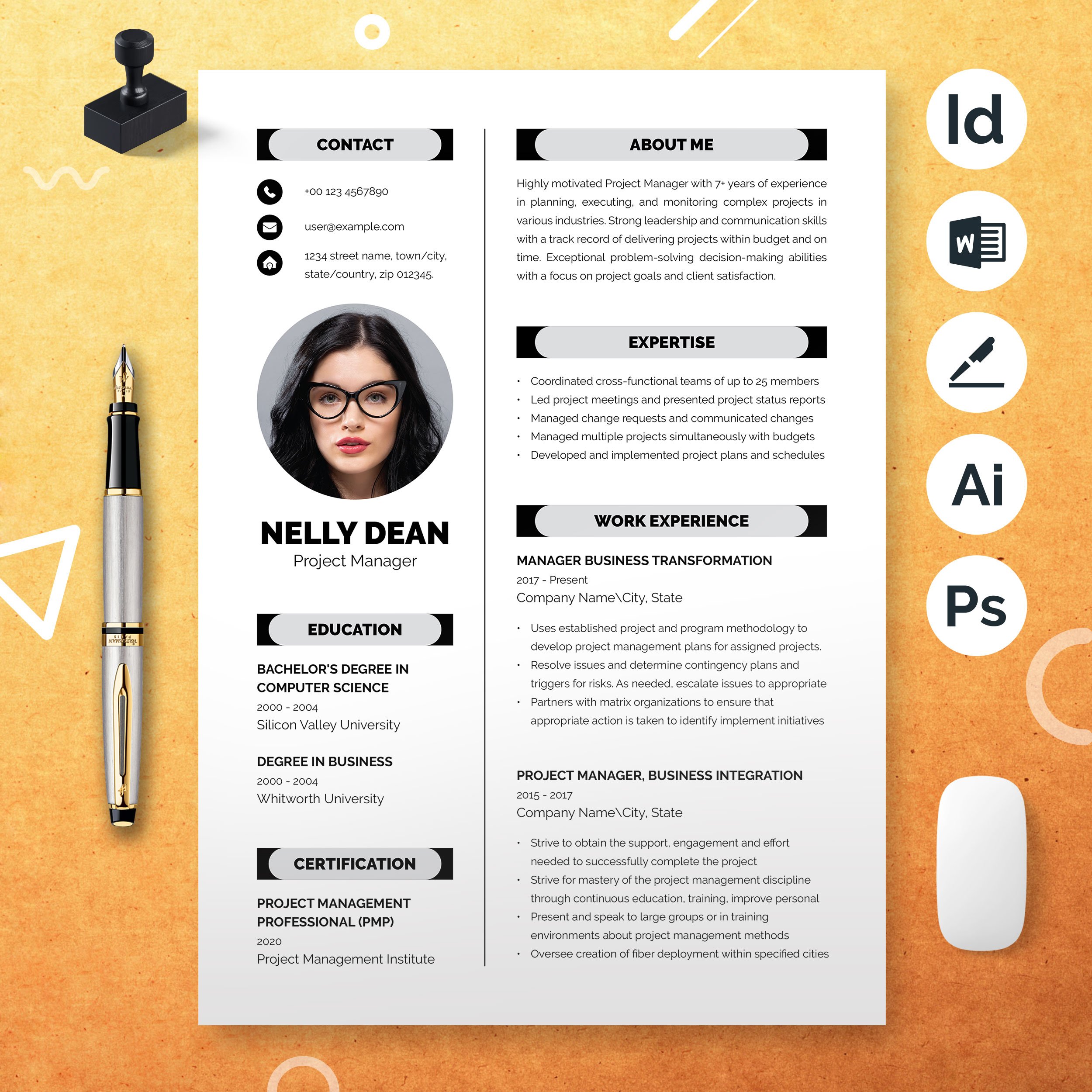 Resume Template CV Template 3 - Design Cuts