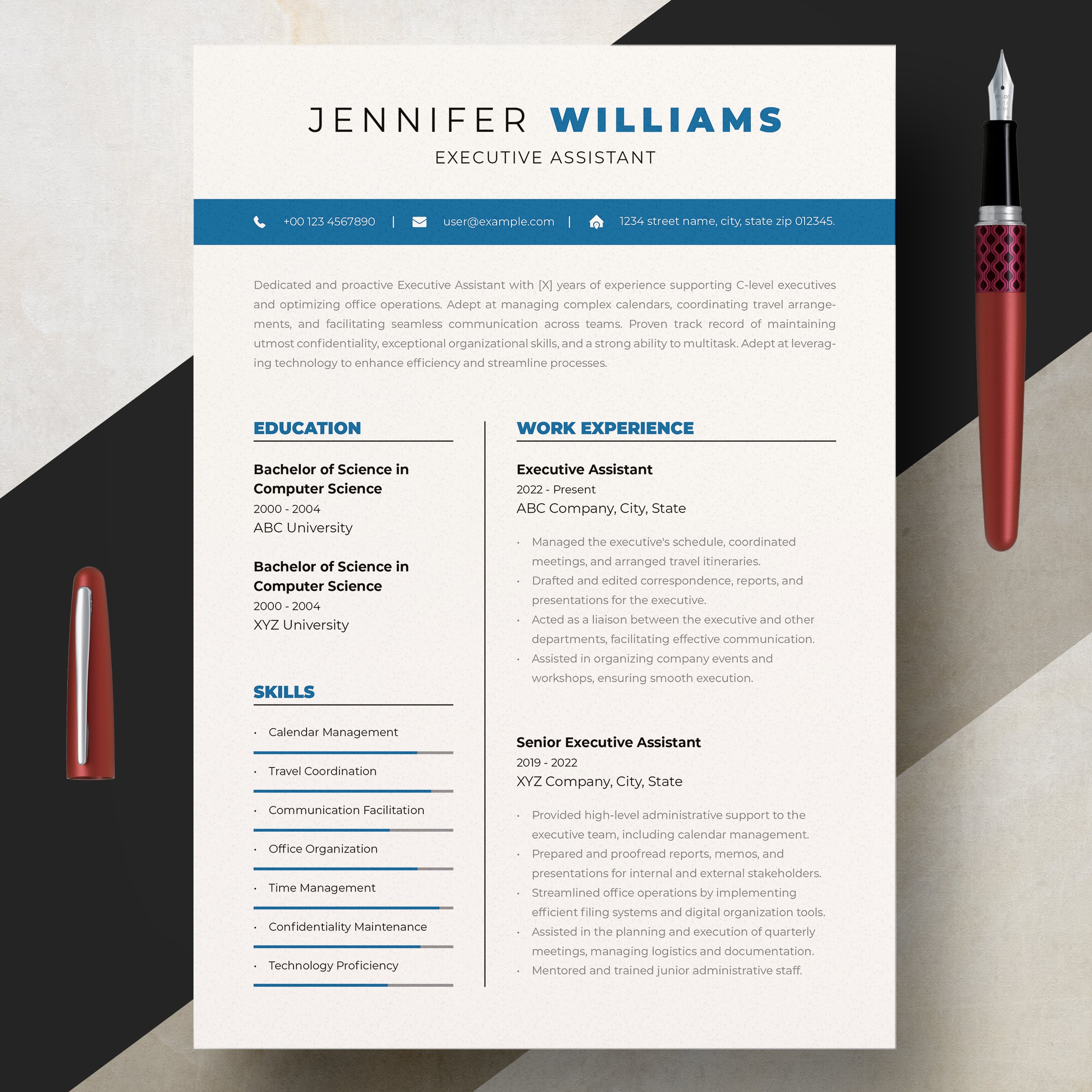 Resume Template Curriculum Vitae 3 - Design Cuts