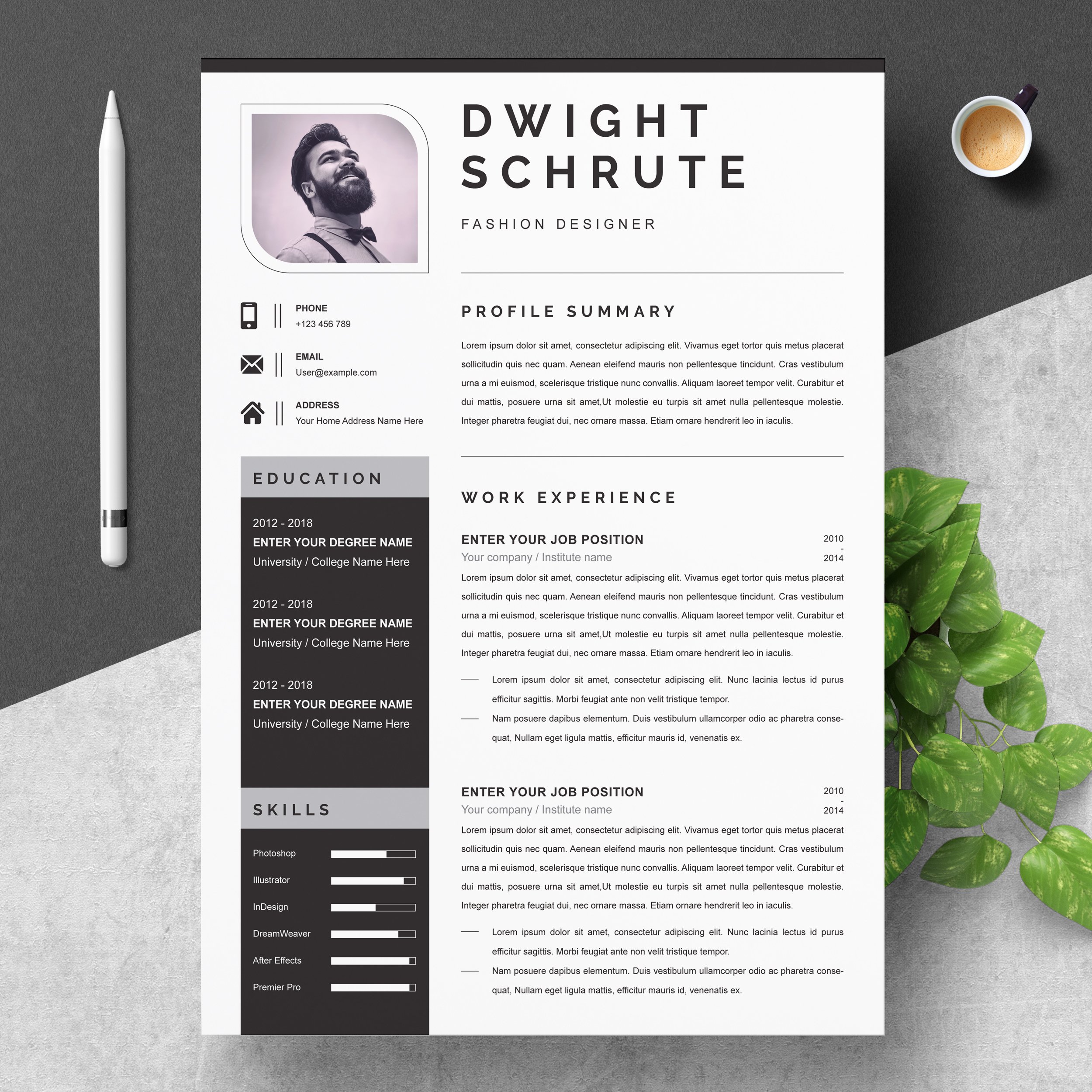 Resume Template CV Template 2 - Design Cuts