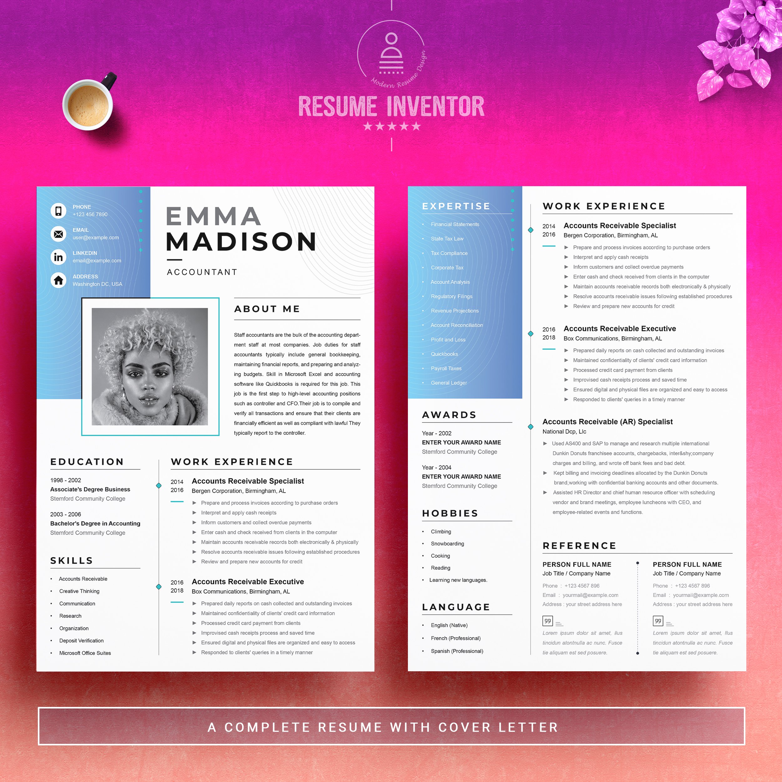 CV Template Resume Template 4 - Design Cuts