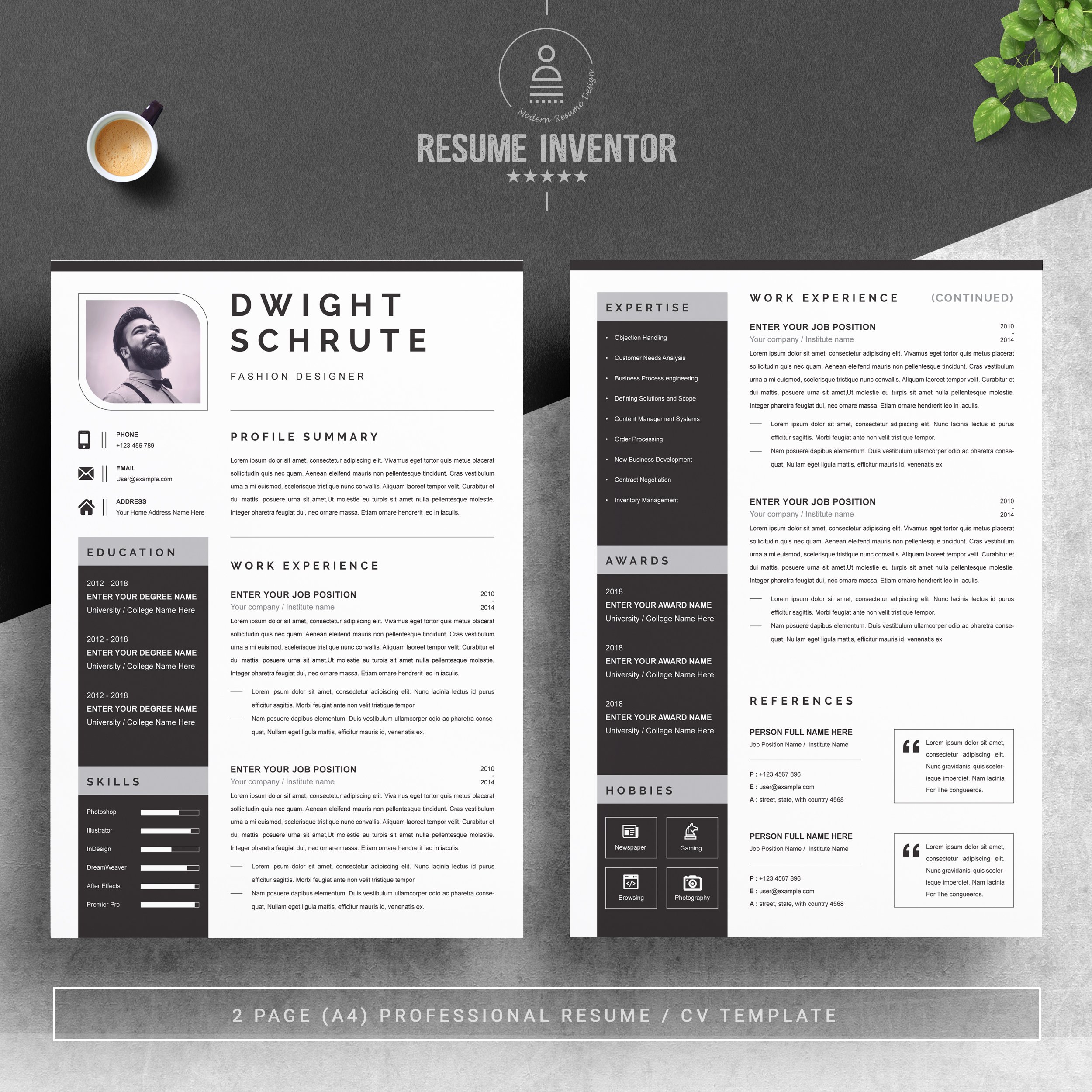 Resume Template CV Template 2 - Design Cuts