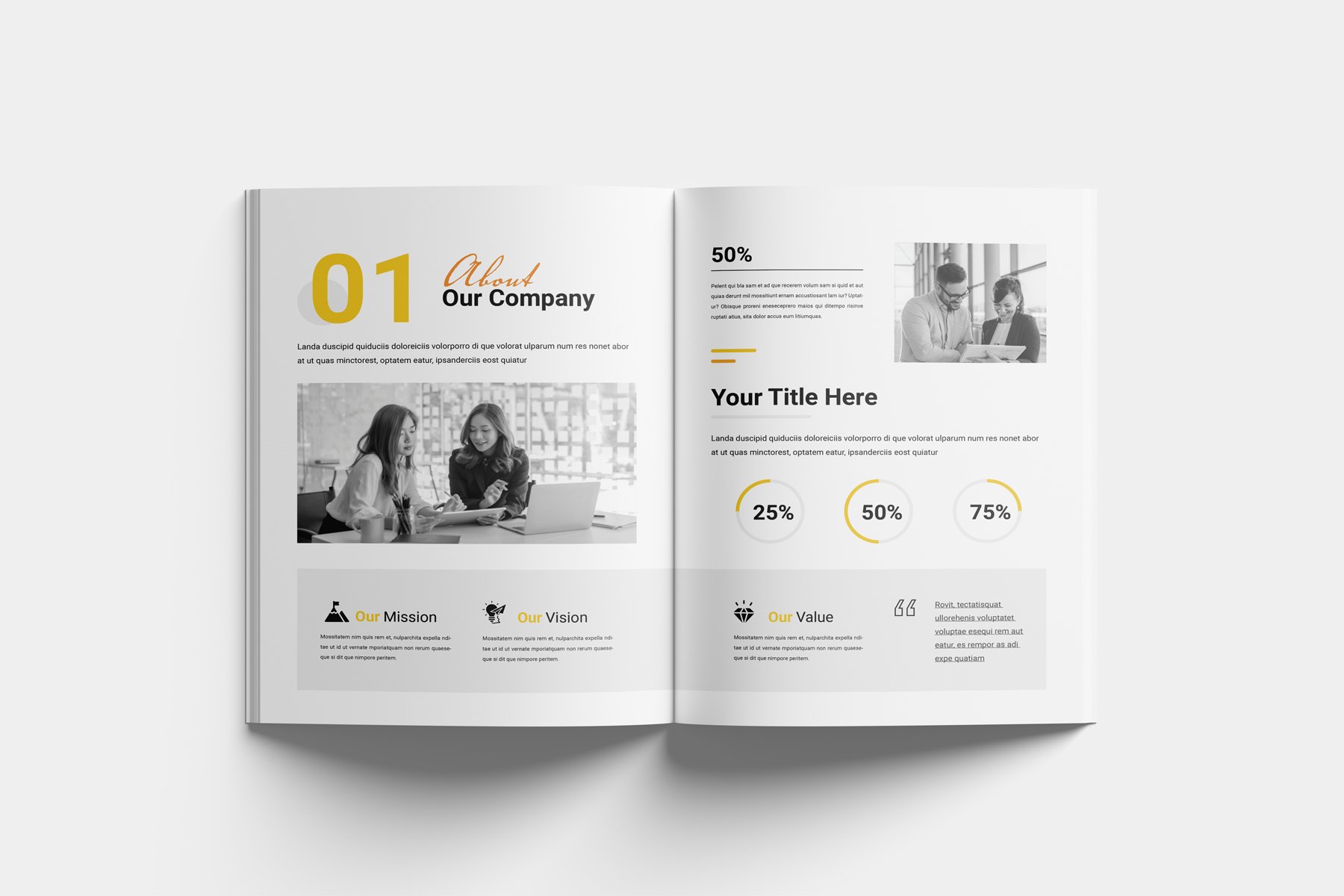 Company Profile - Brochure Design Template - Design Cuts