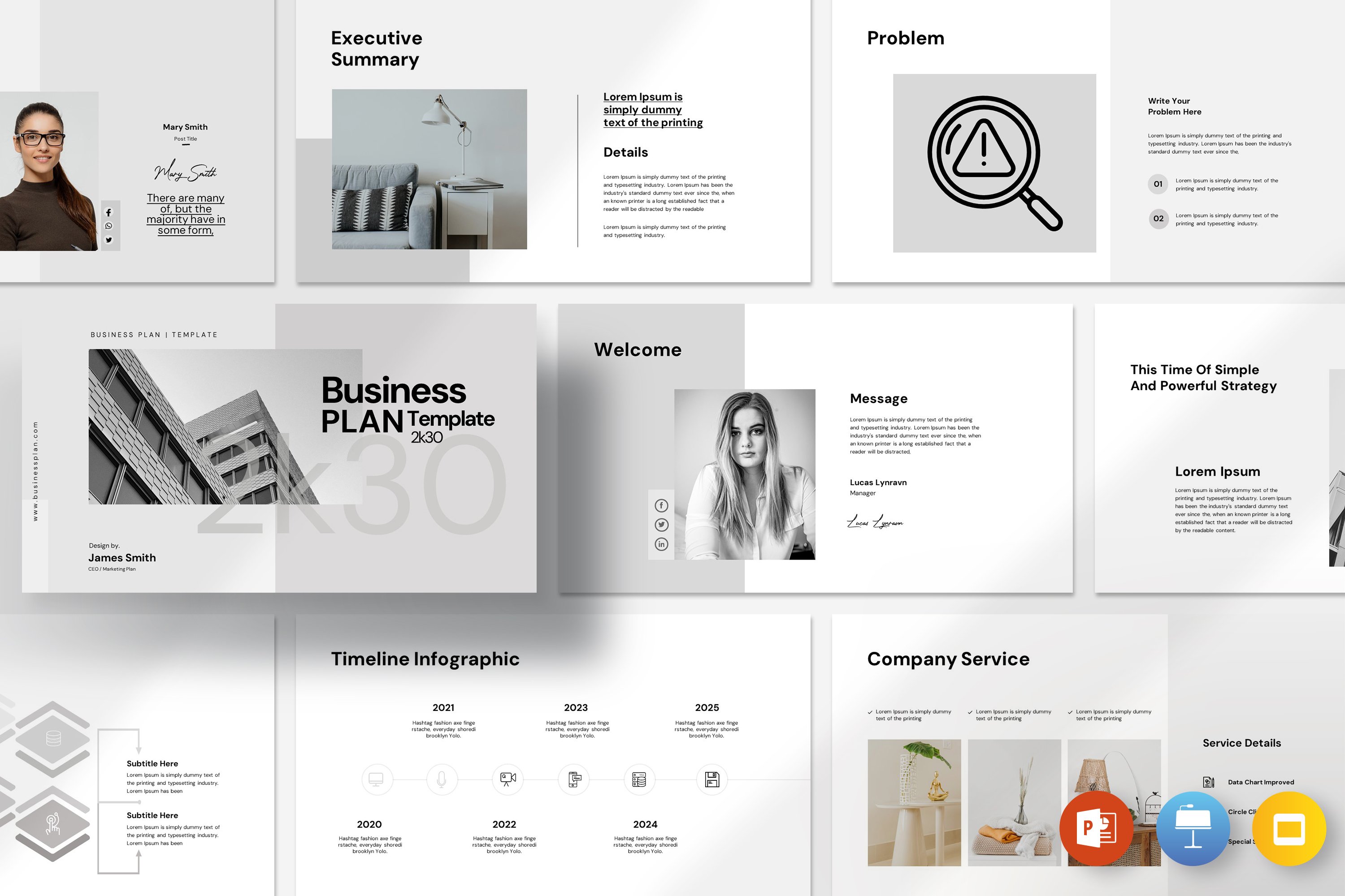 Business Plan Presentation Template 13 - Design Cuts