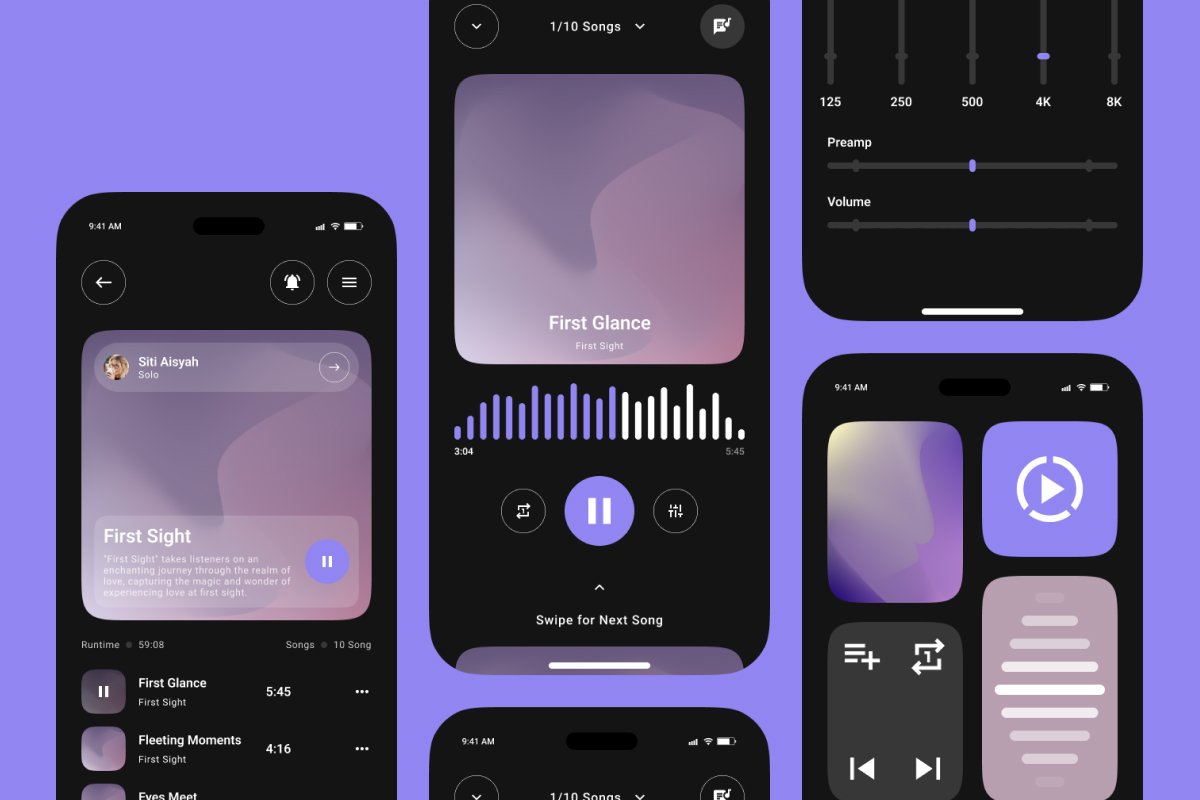 Pulse Play - Music Streaming Mobile App - Design Cuts