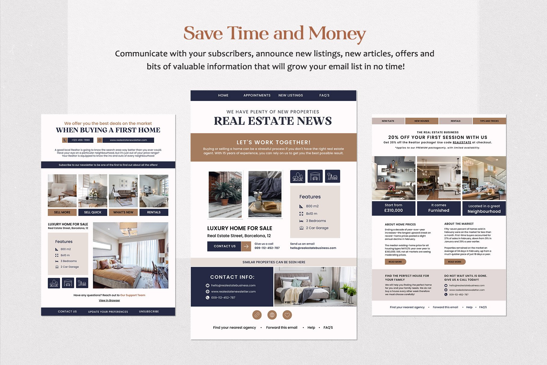 Real Estate Newsletter Templates - Design Cuts