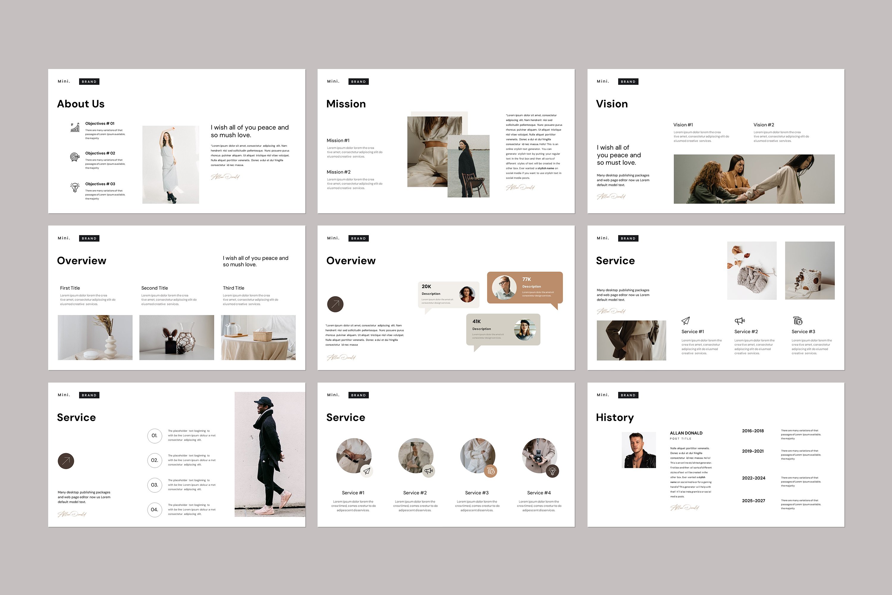 Minimal Project Proposal Presentation Template - Design Cuts