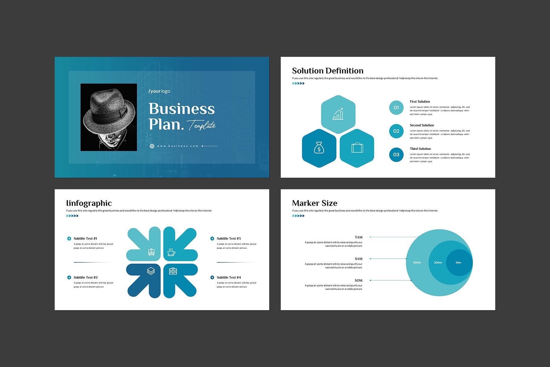 Business Plan PowerPoint Template 3 - Design Cuts