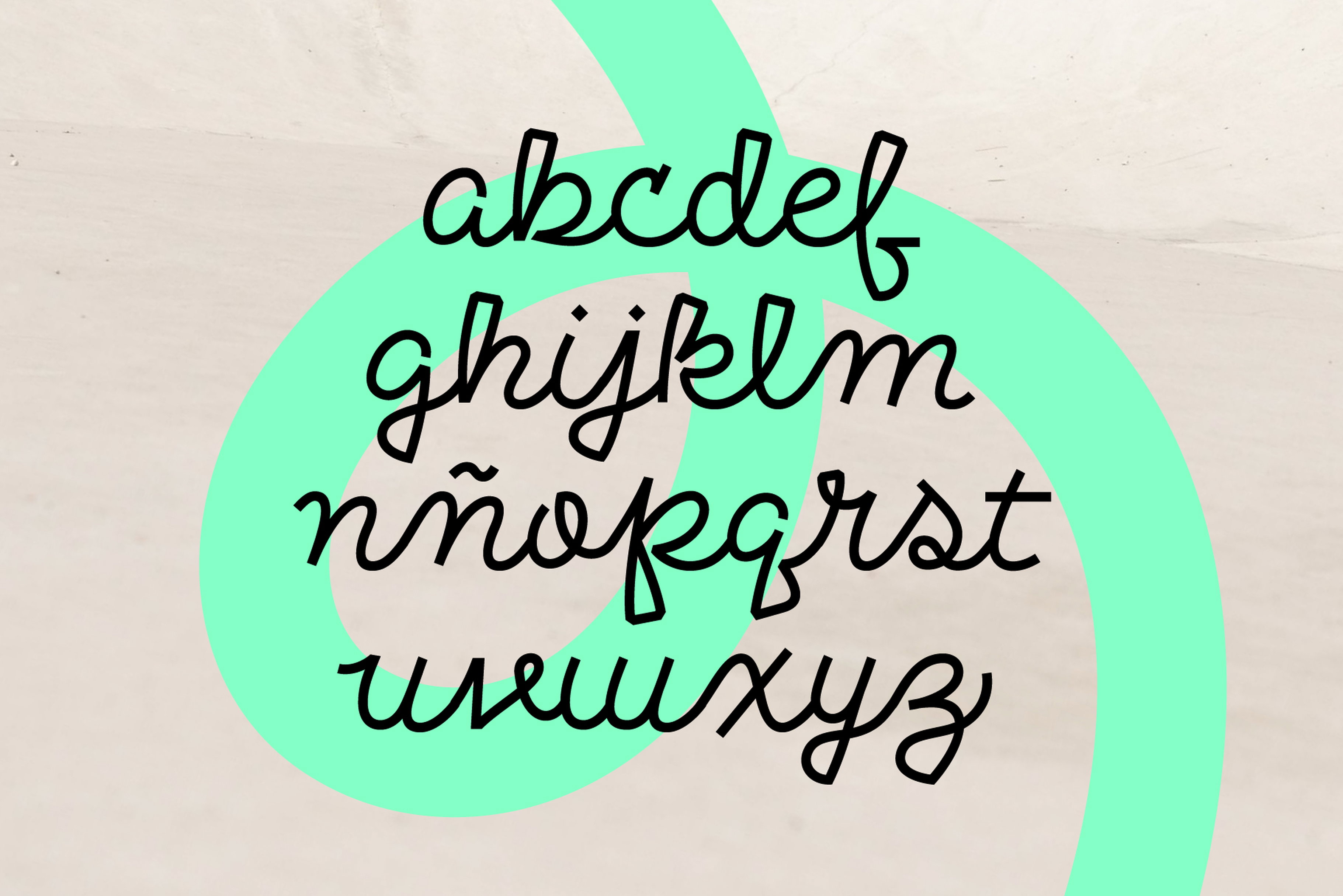 Gabetes | A Shoelace Inspired Handwritten Font - Design Cuts