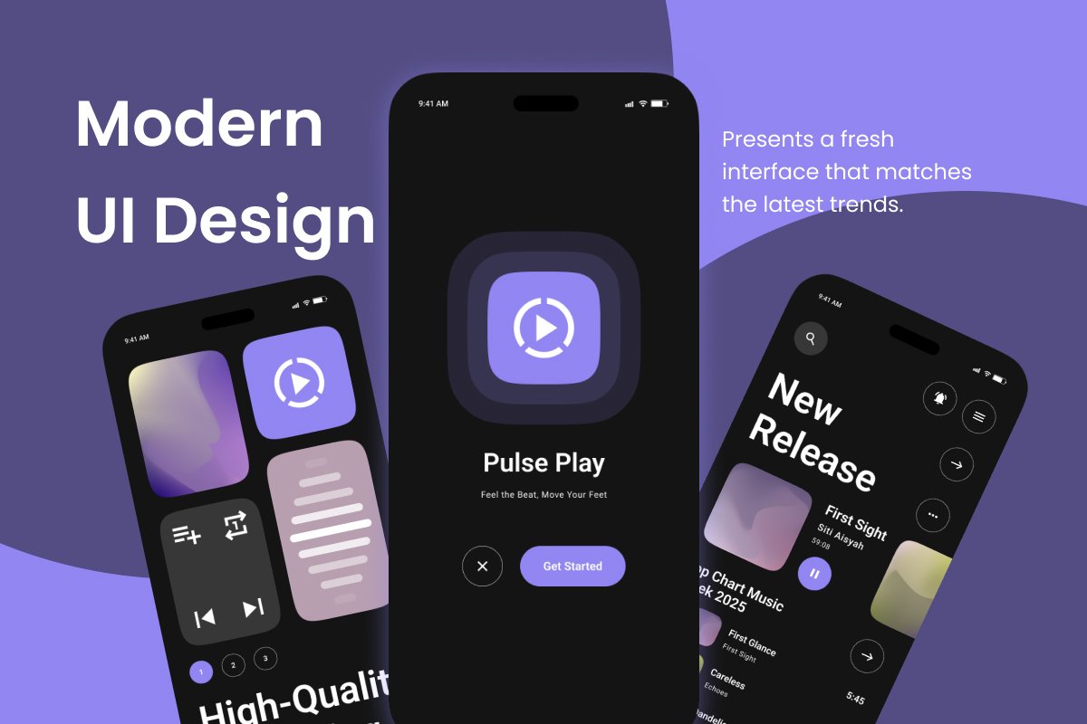 Pulse Play - Music Streaming Mobile App - Design Cuts