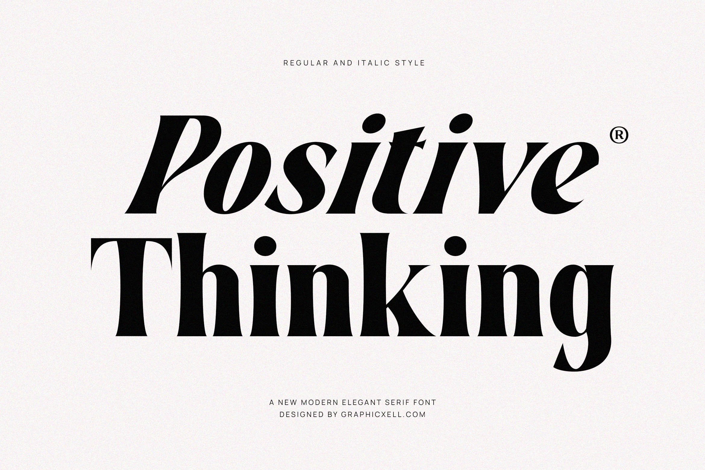 Positive Thinking Family Serif Font - Design Cuts