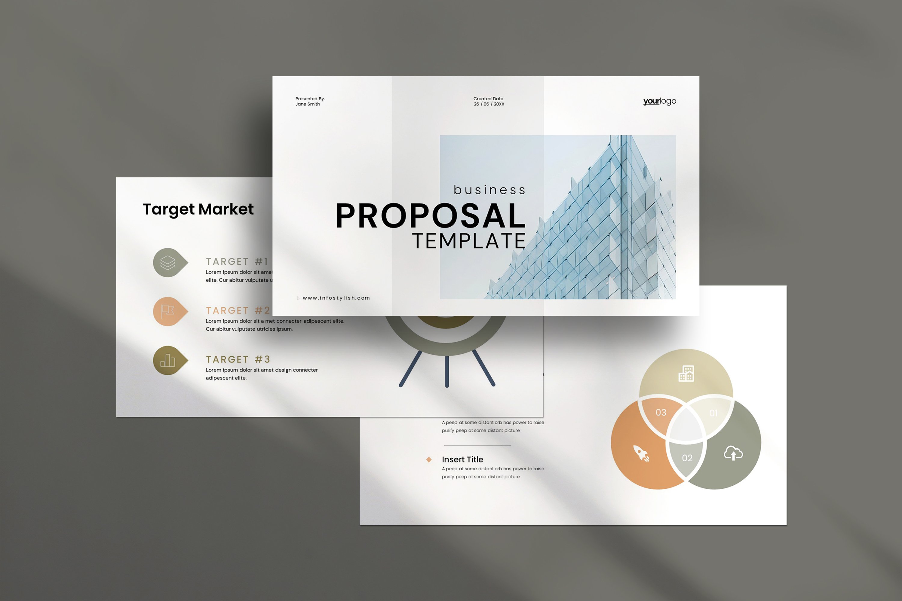 Business Proposal Presentation Template 3 - Design Cuts