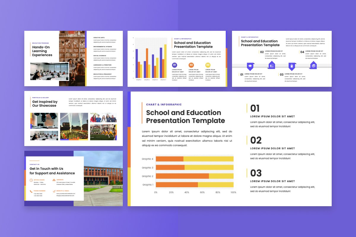 School And Education Presentation Template Slides - Design Cuts