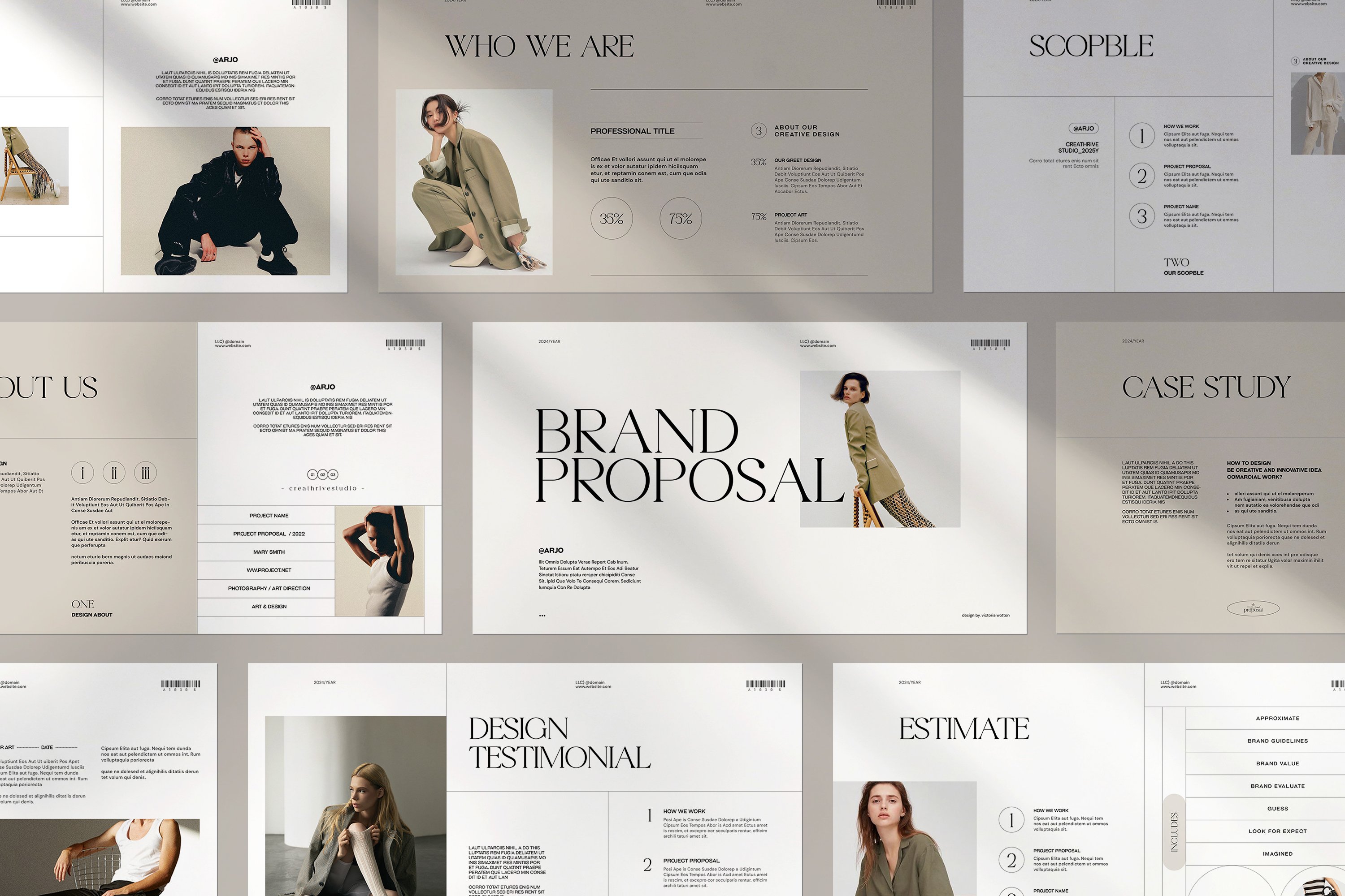 ARJO | Brand Proposal Canva - Design Cuts