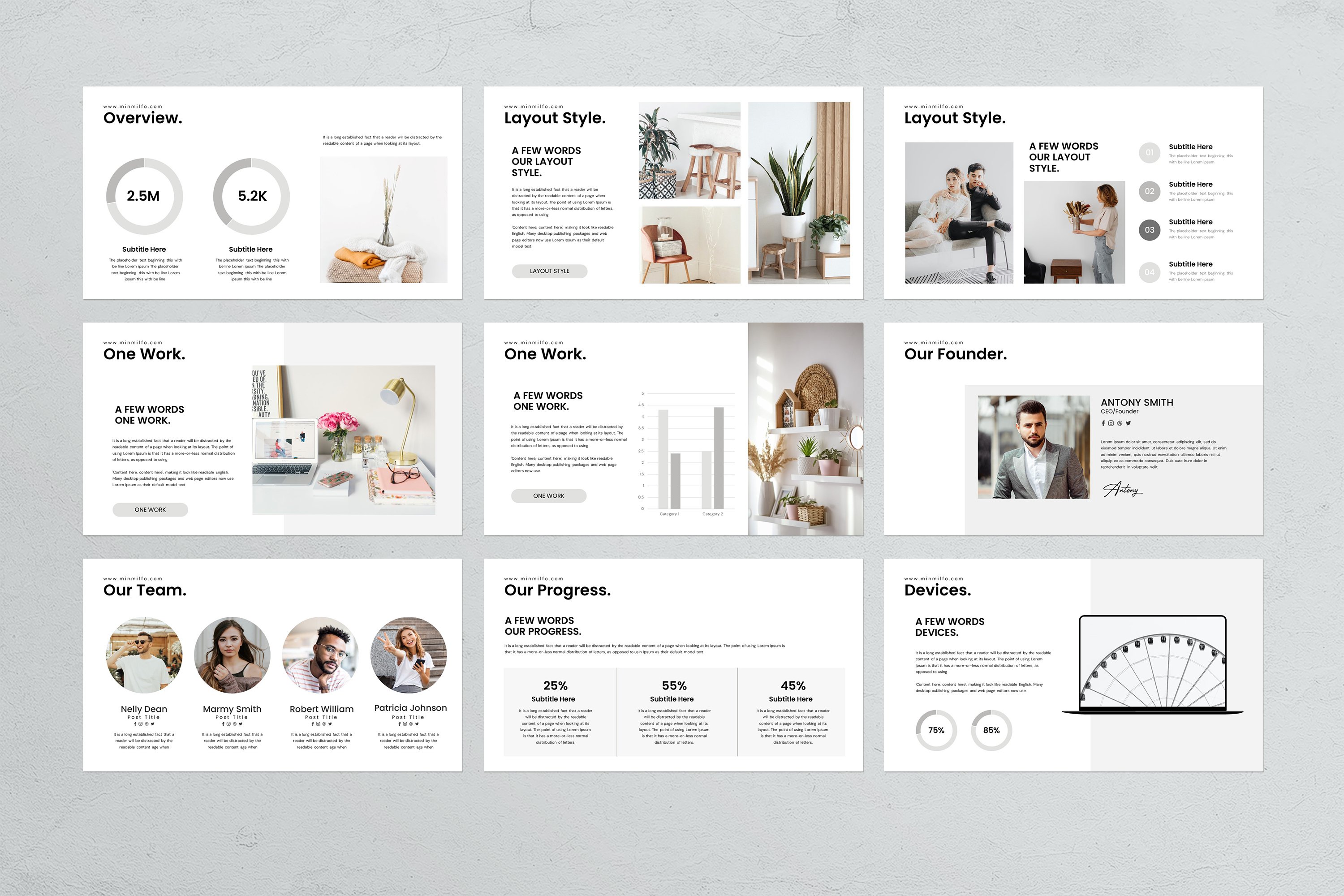 Minimal Presentation Template - Design Cuts