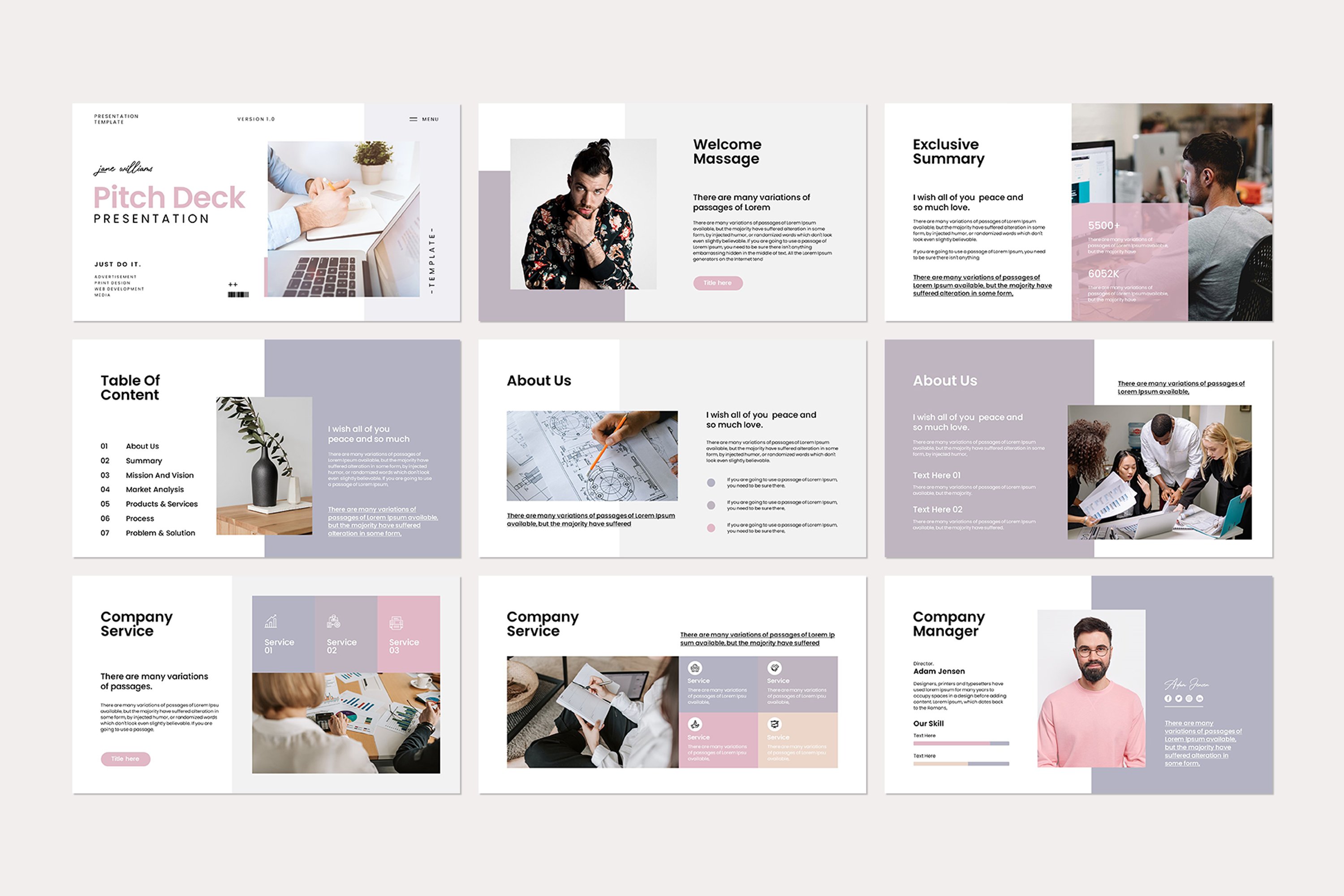 Pitch Deck Presentation Template 2 - Design Cuts