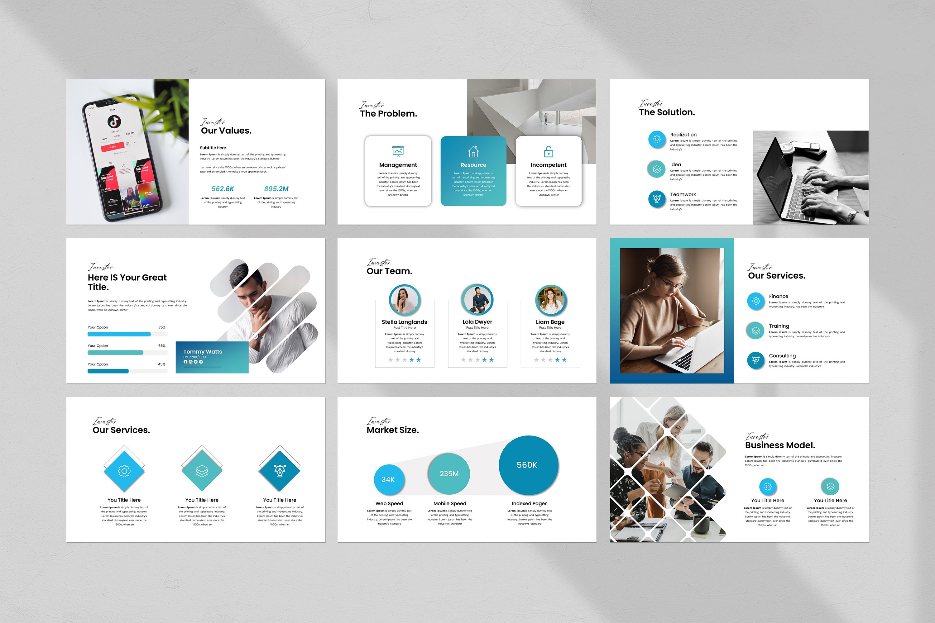 Business Plan Presentation Template 12 - Design Cuts