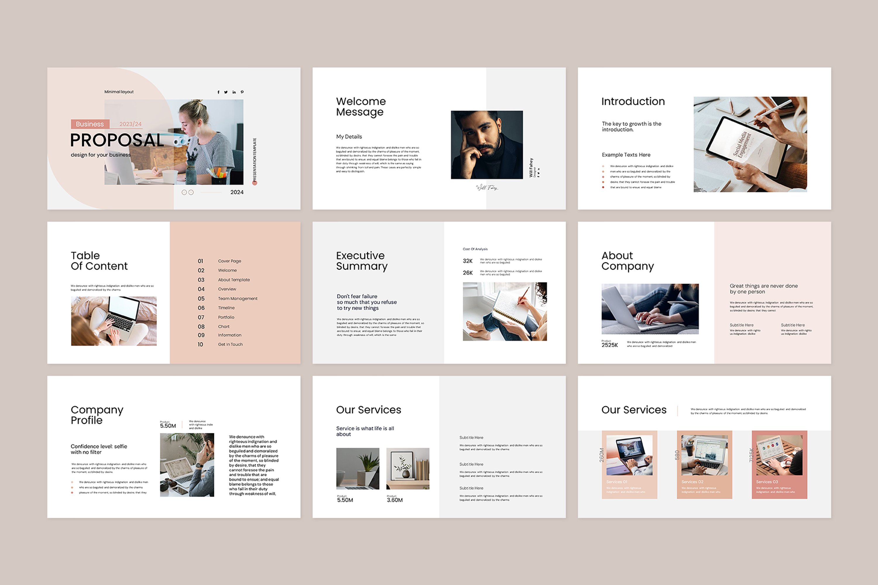 Business Proposal Presentation Template 2 - Design Cuts