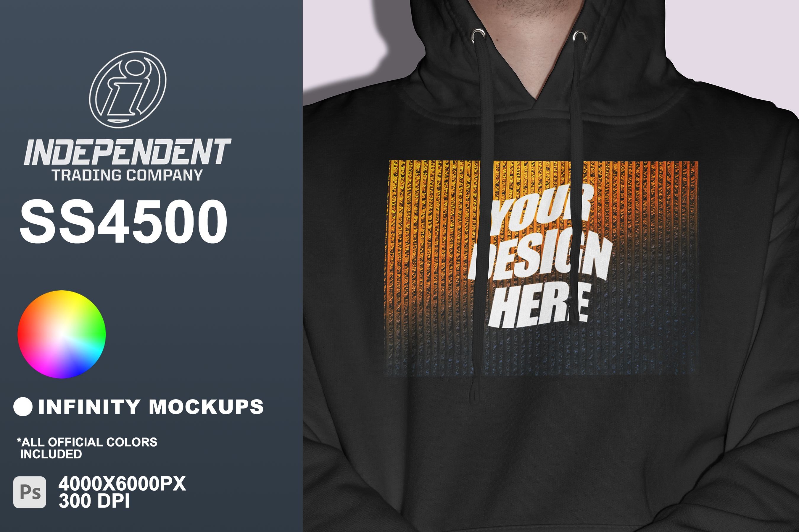 Independent SS4500 Hoodie Mockup 2 - Design Cuts