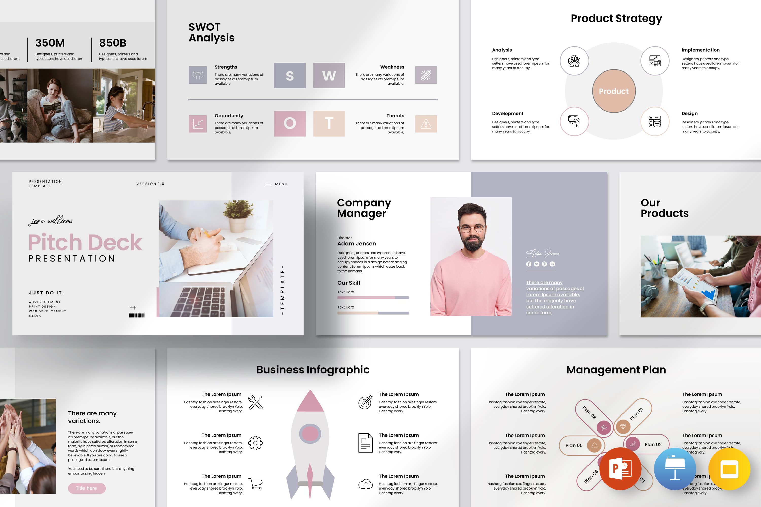 Pitch Deck Presentation Template 2 - Design Cuts