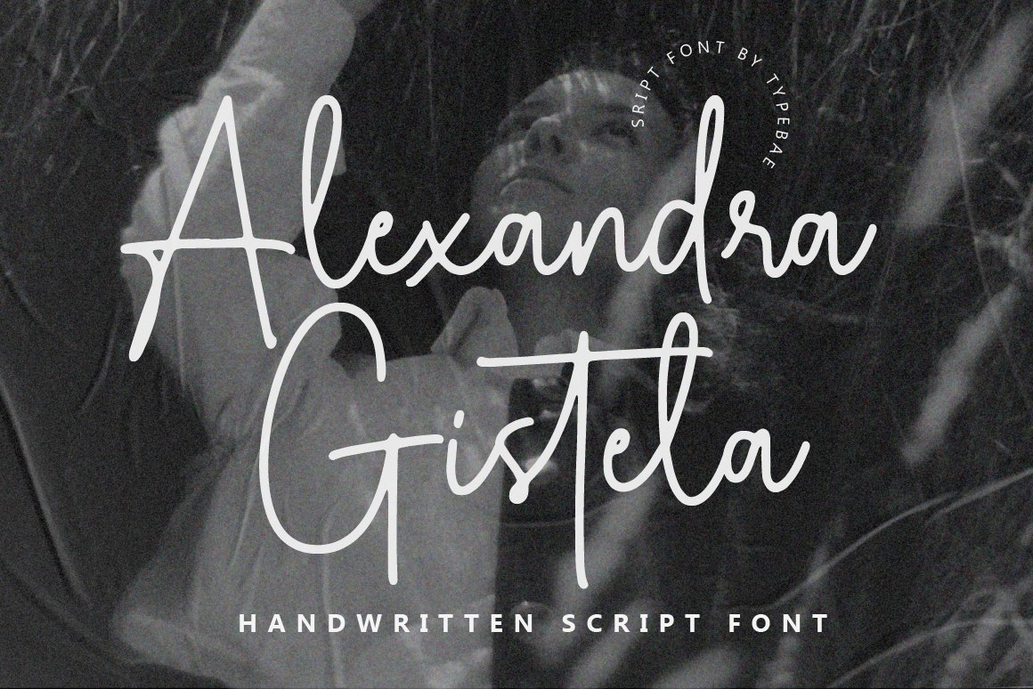 Alexandra Gistela Script Font - Design Cuts