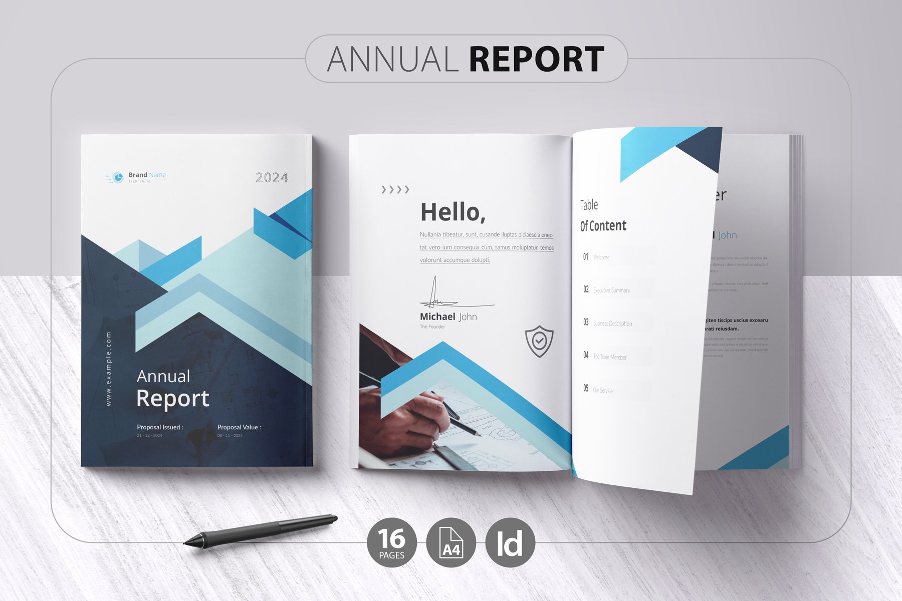 Annual Report Template 4 - Design Cuts