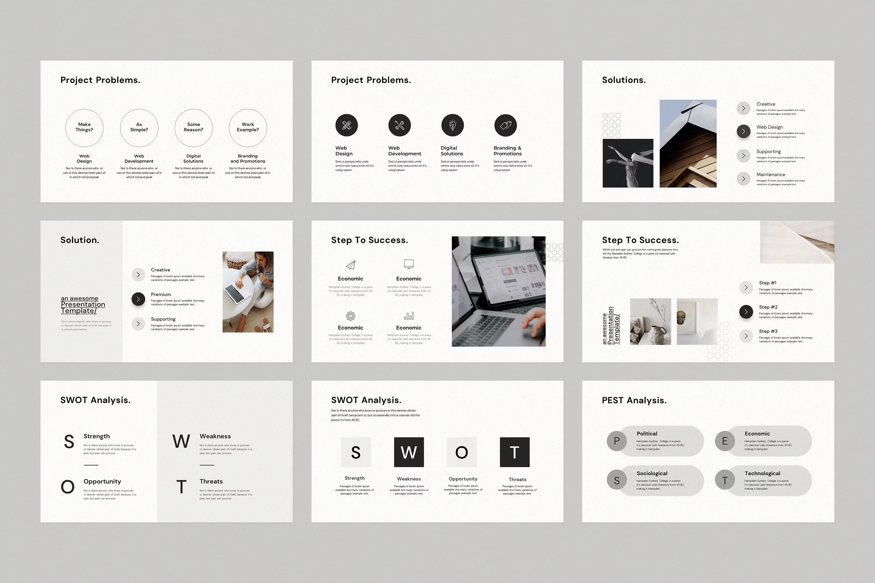 Studio Minimal PowerPoint Template - Design Cuts