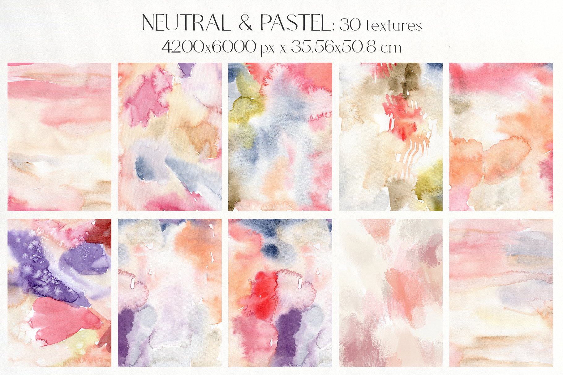 Neutral Pastel Background Texture Abstract Flowers - Design Cuts