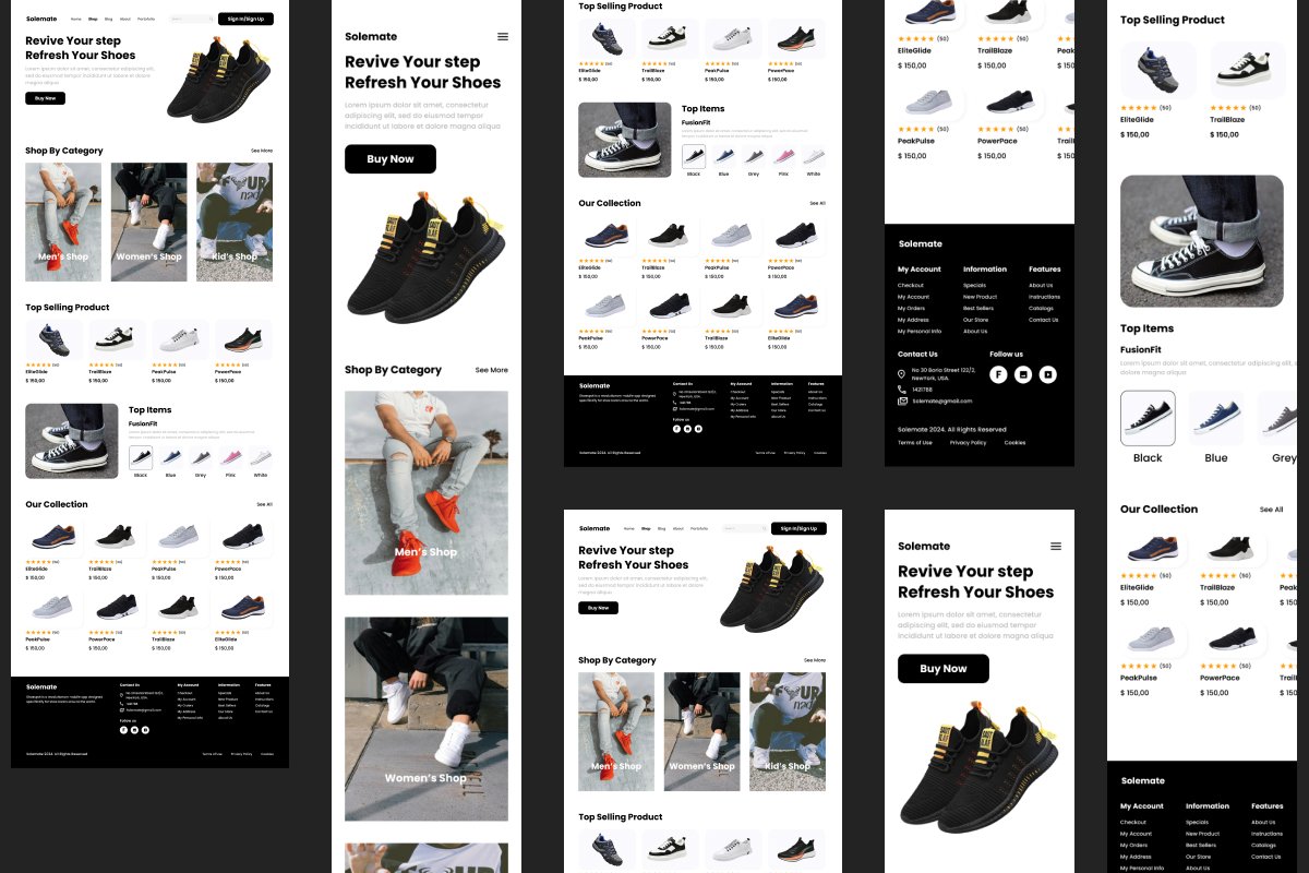 Solemate - Shoe Store Landing Page V2 - Design Cuts