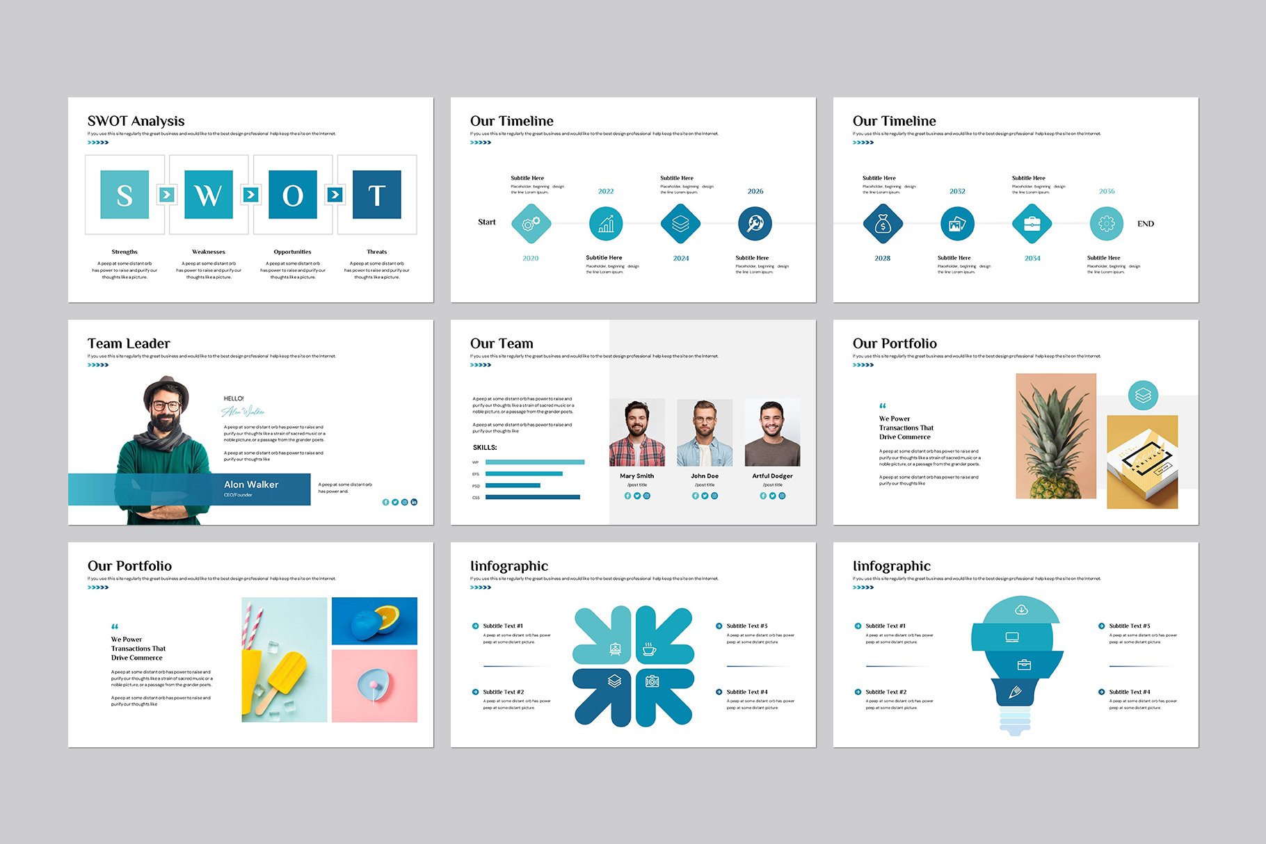 Business Plan PowerPoint Template 3 - Design Cuts