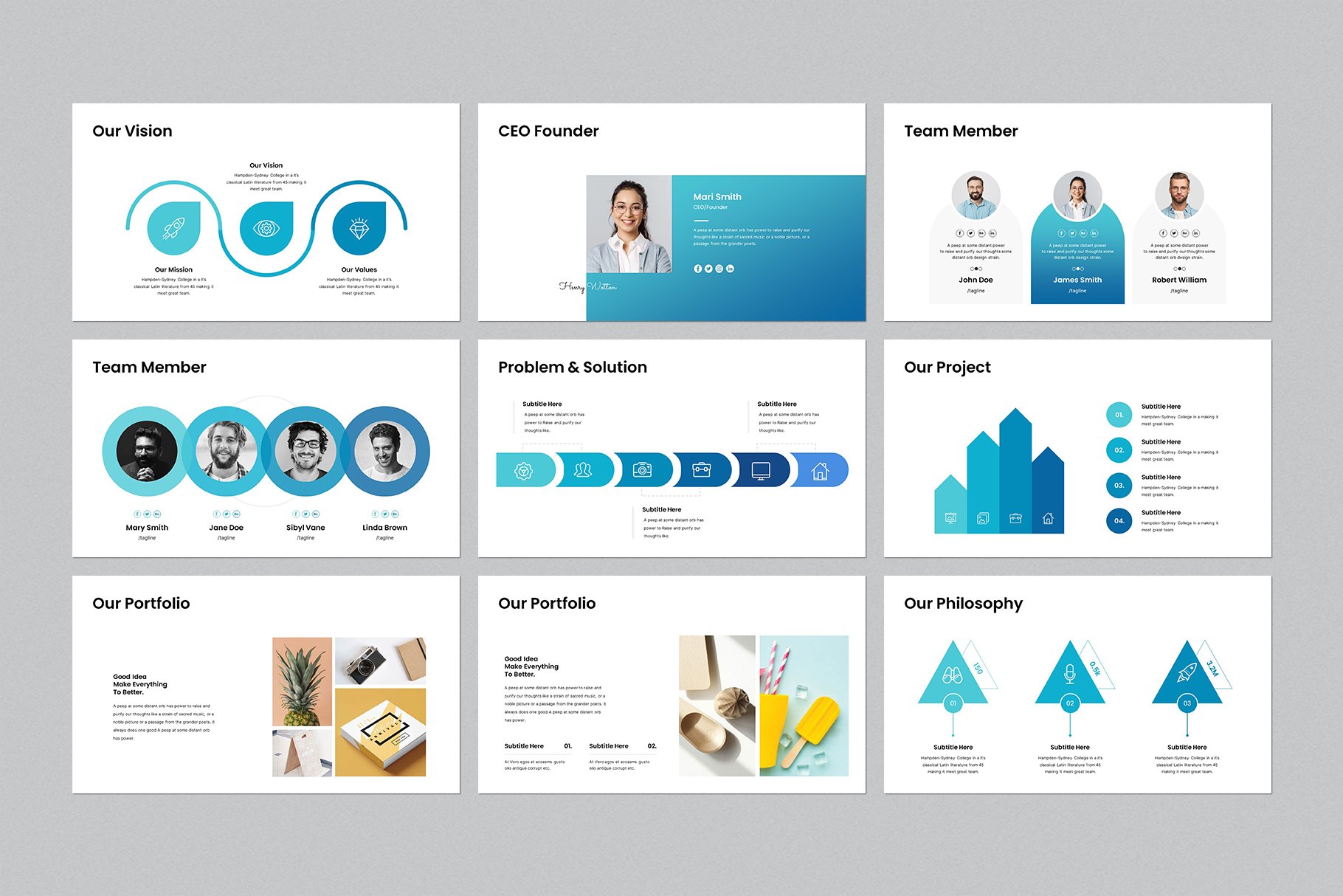 Ridom Powerpoint Presentation Template - Design Cuts