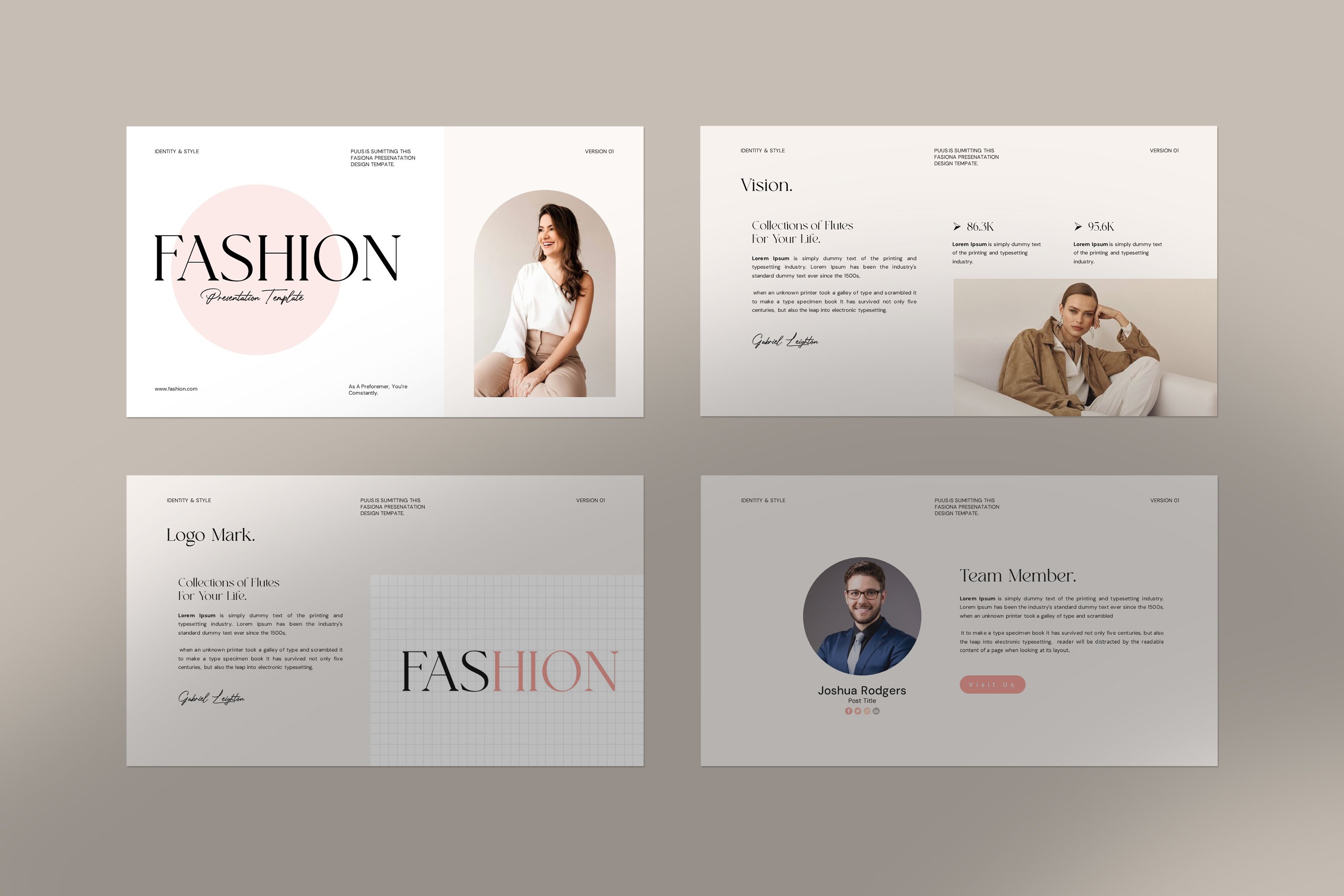 Fashion Presentation Template Design Cuts