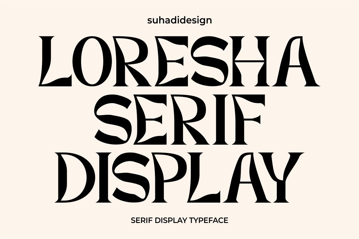 Loresha Serif Display Font - Design Cuts