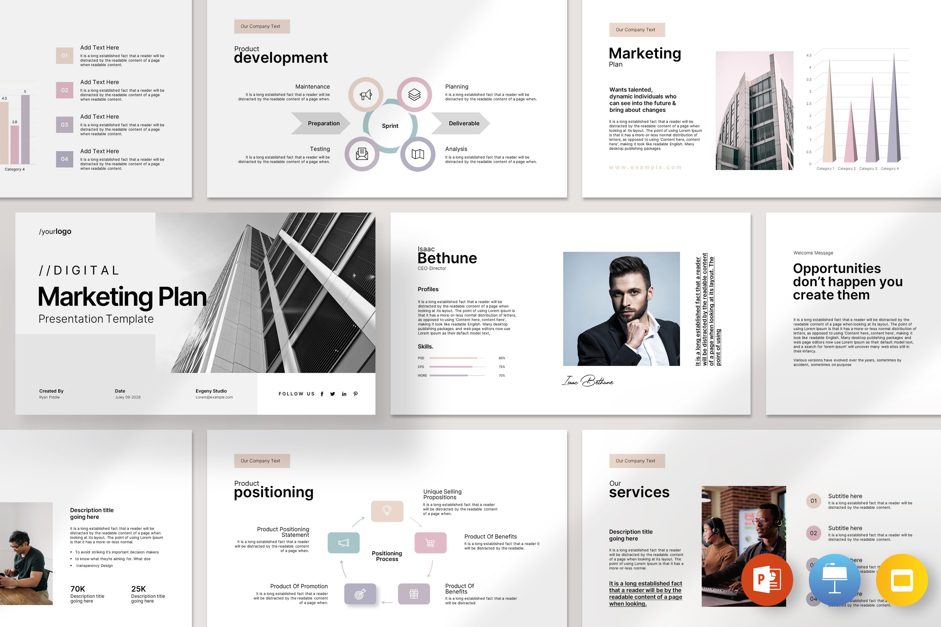 Marketing Plan Presentation Template - Design Cuts