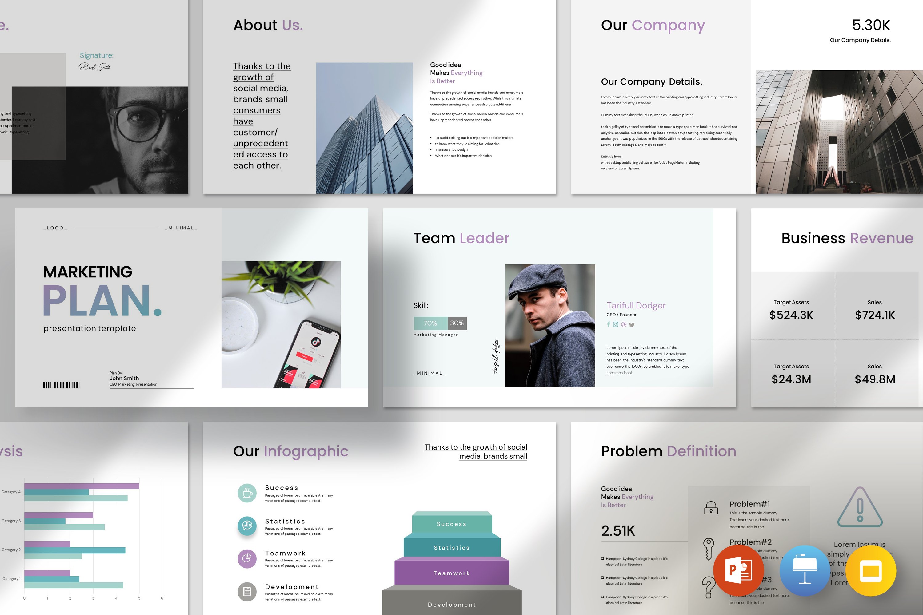 Marketing Plan Template - Design Cuts