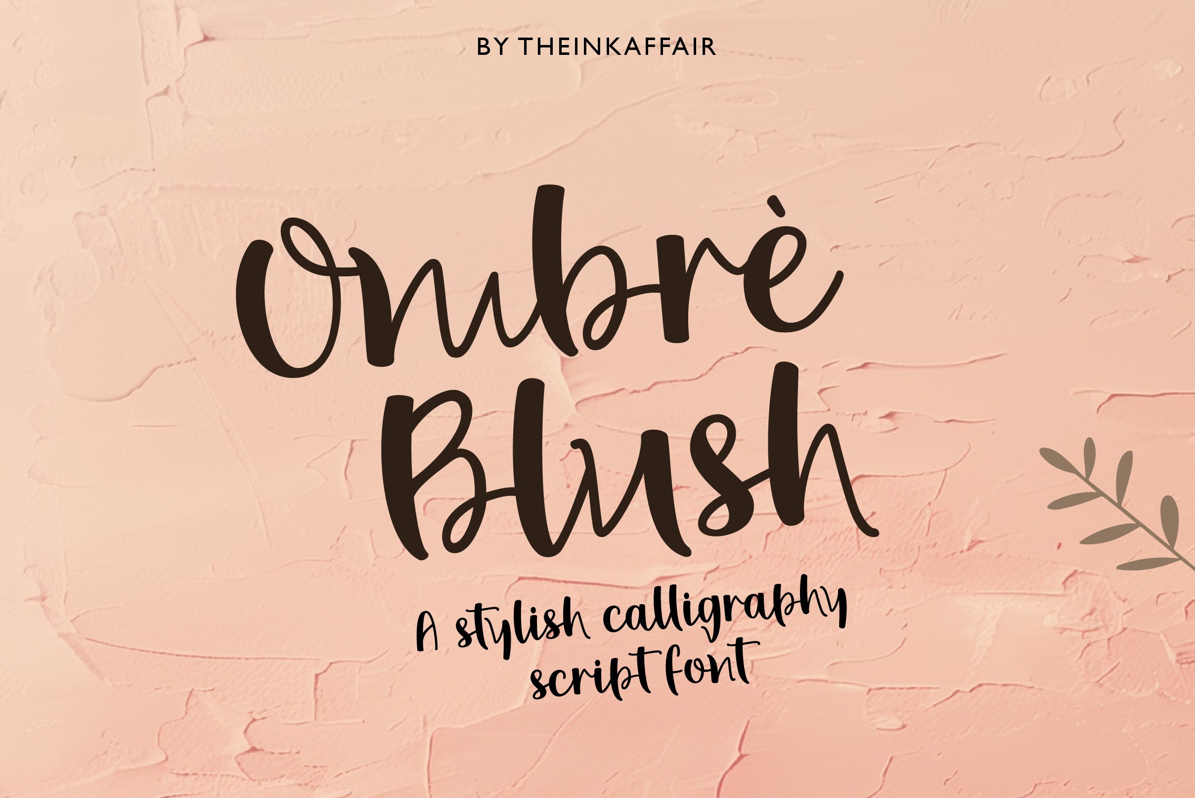 Ombre Blush Script Font - Design Cuts