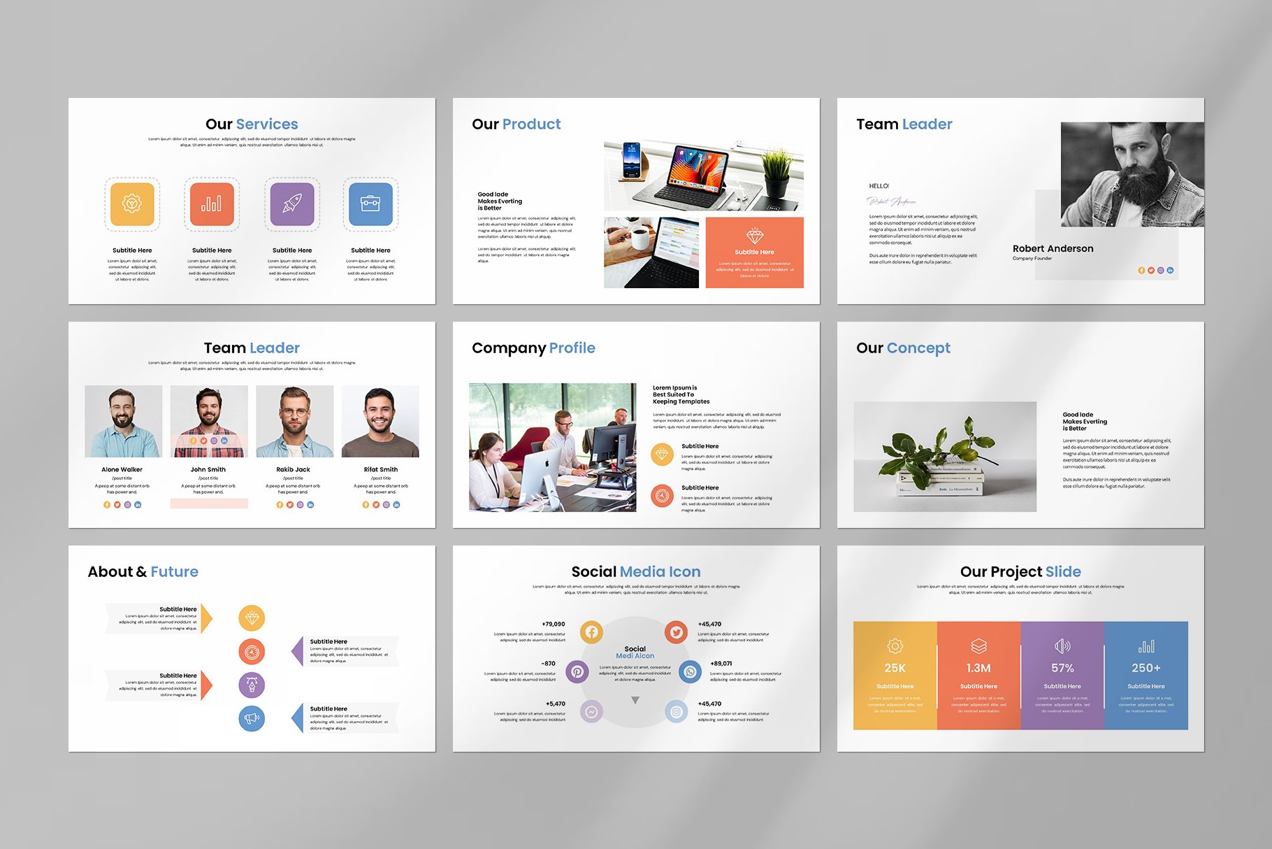 Digital Marketing PowerPoint Template - Design Cuts