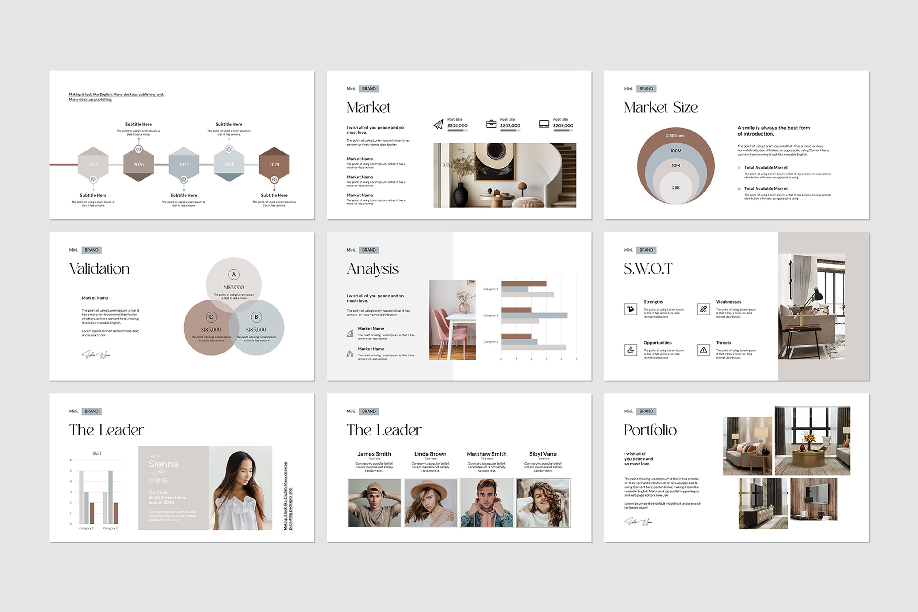 Simple Minimal Presentation Template - Design Cuts