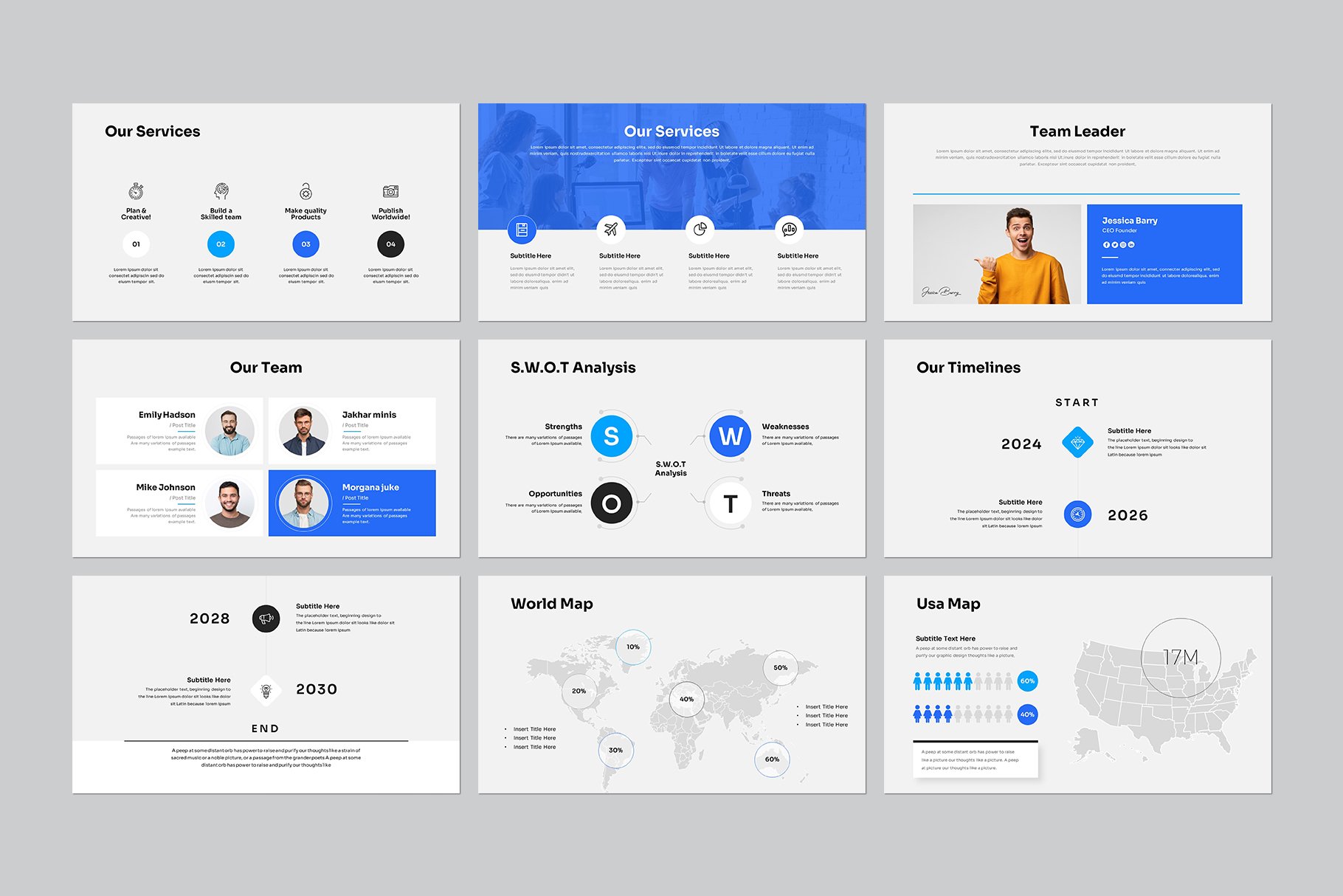 Enter PowerPoint Template - Design Cuts