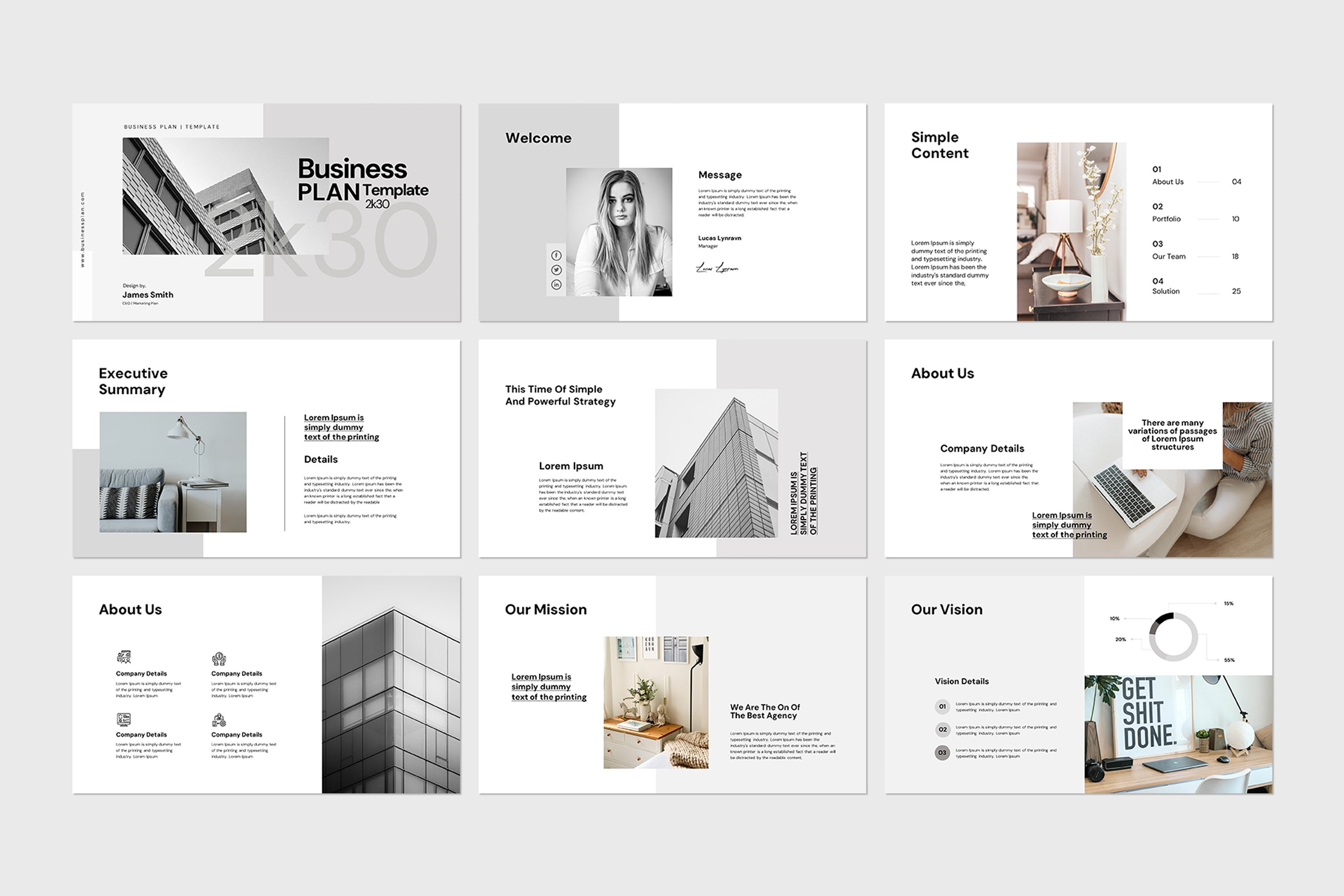 Business Plan Presentation Template 13 - Design Cuts