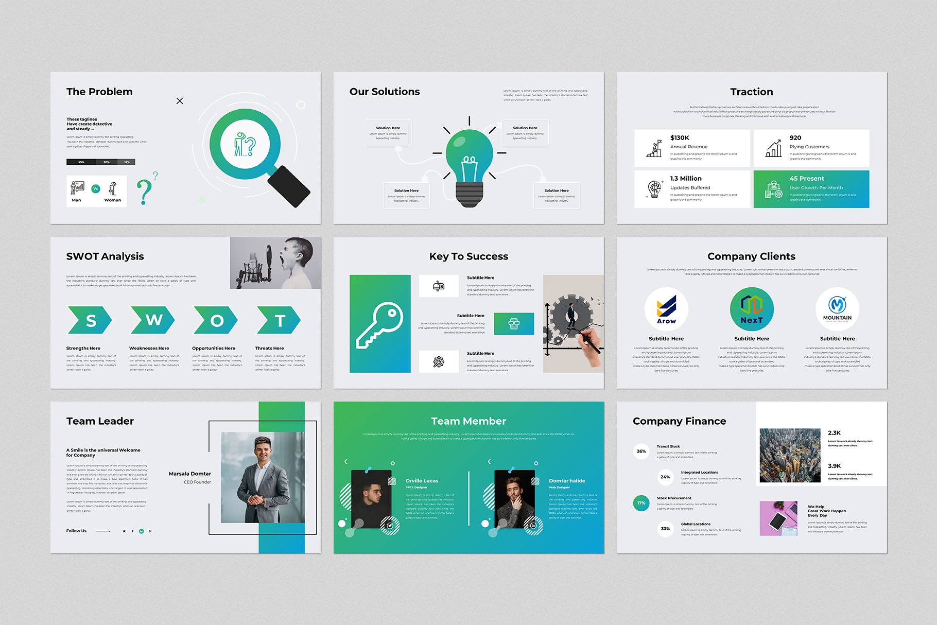 Business Plan PowerPoint Template 5 - Design Cuts