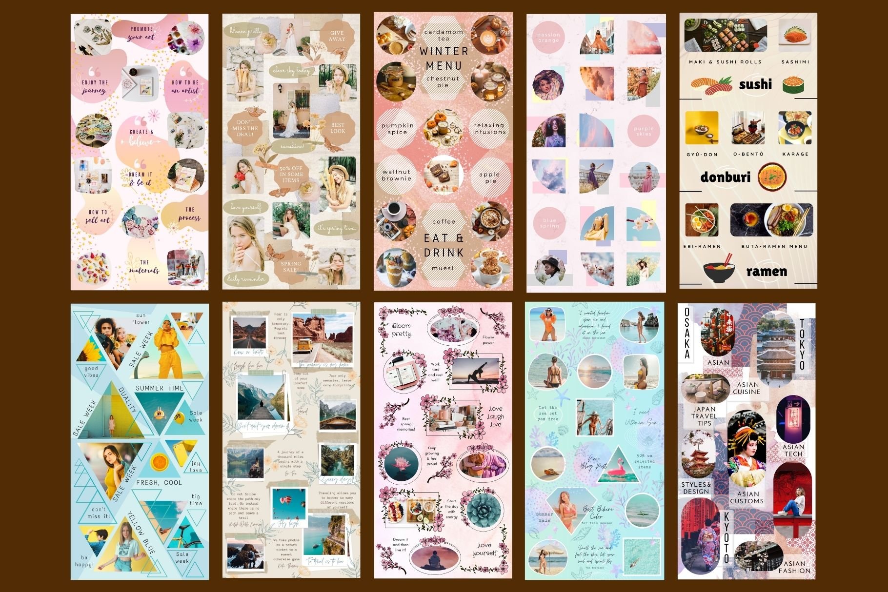 Plr Instagram Puzzle Templates For Canva - Design Cuts