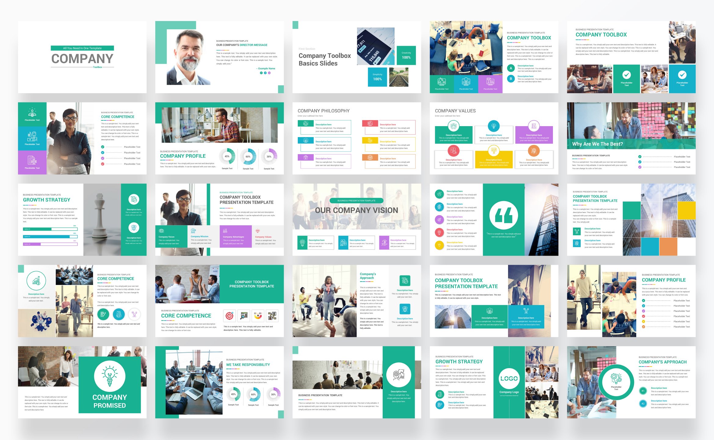 Company Toolbox PowerPoint Presentation Template - Design Cuts