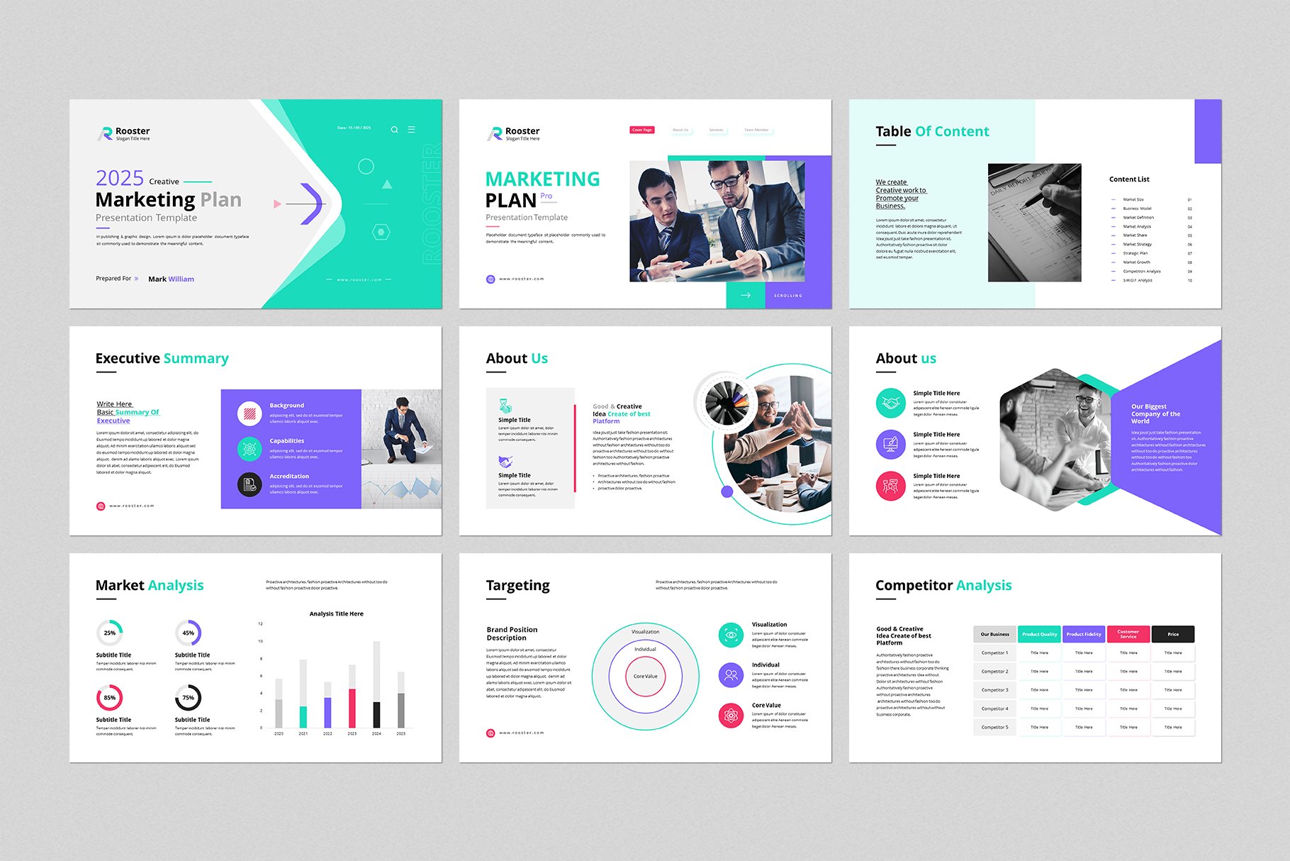 Marketing Plan PowerPoint Template - Design Cuts