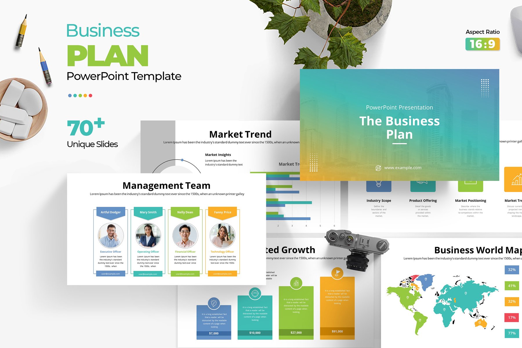 Business Plan Powerpoint Template - Design Cuts