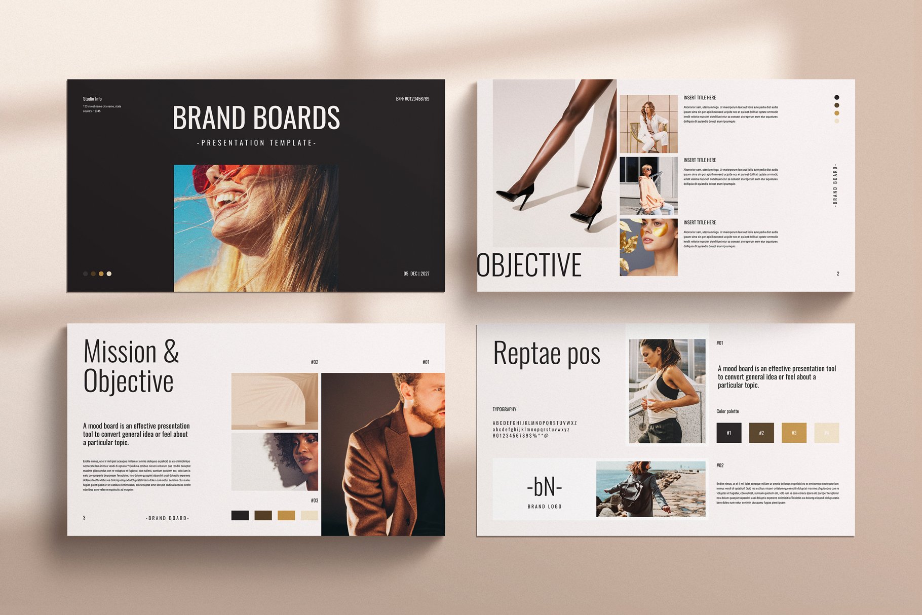 Brand Boards Presentation Template - Design Cuts