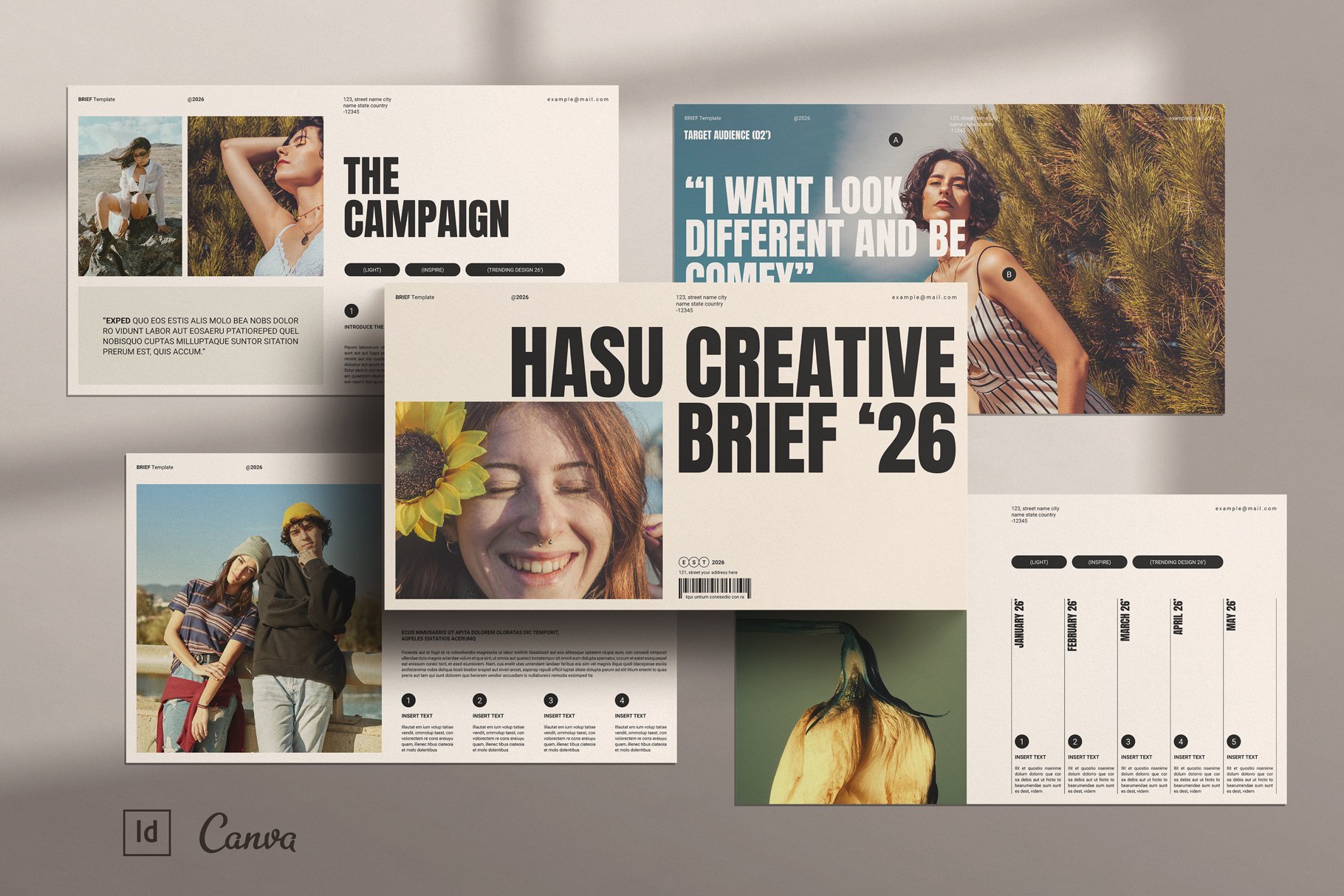 Creative Brief Presentation Template Design Canva - Design Cuts