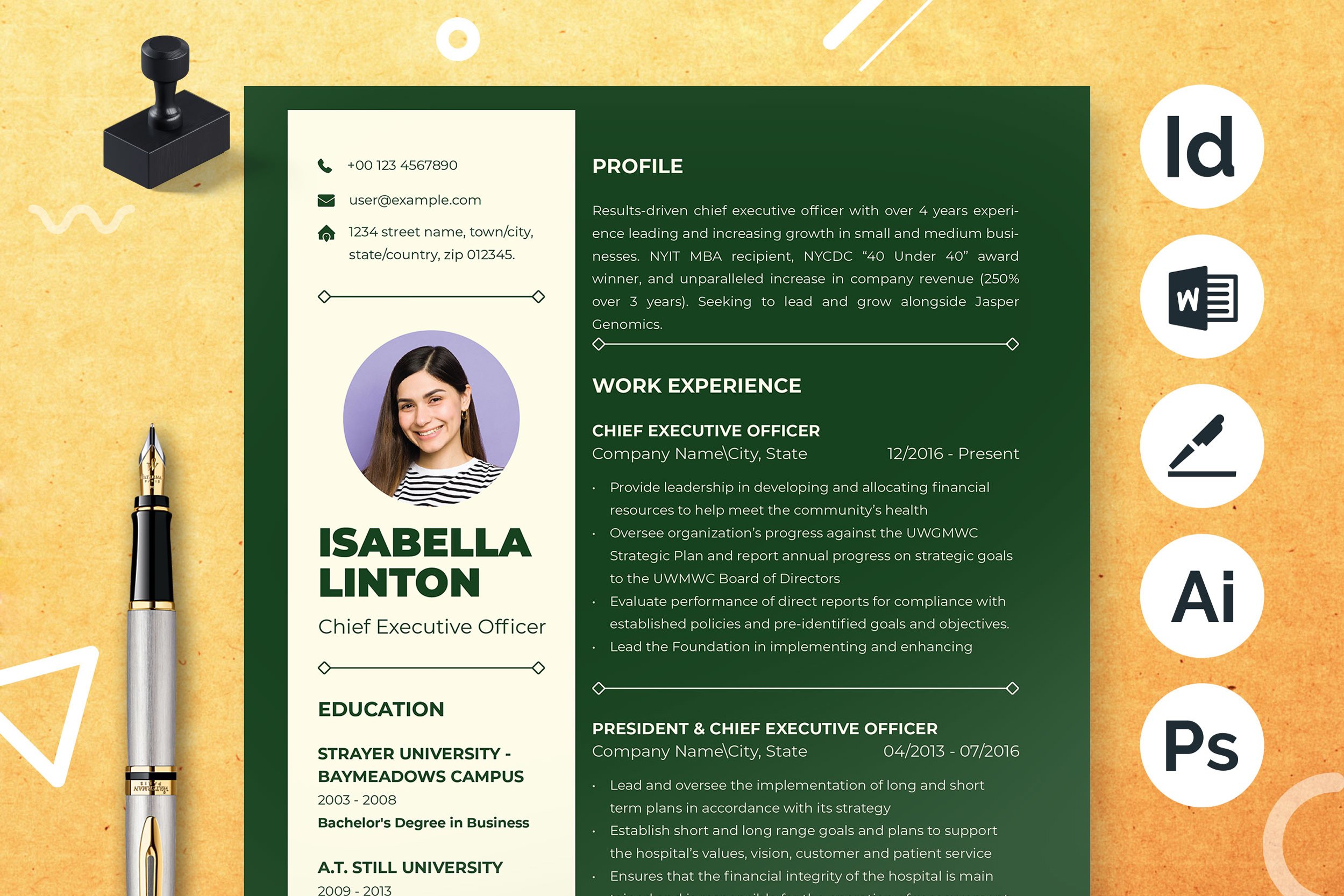 CV Template Resume Template 15 - Design Cuts