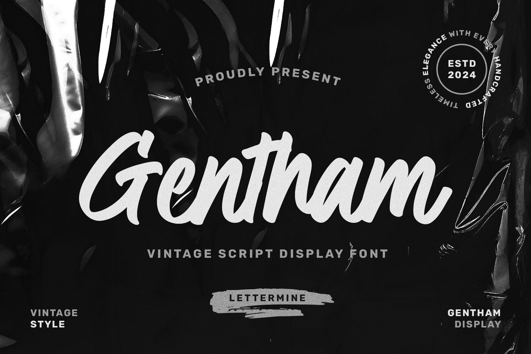 Gentham - Handwritten Script - Design Cuts