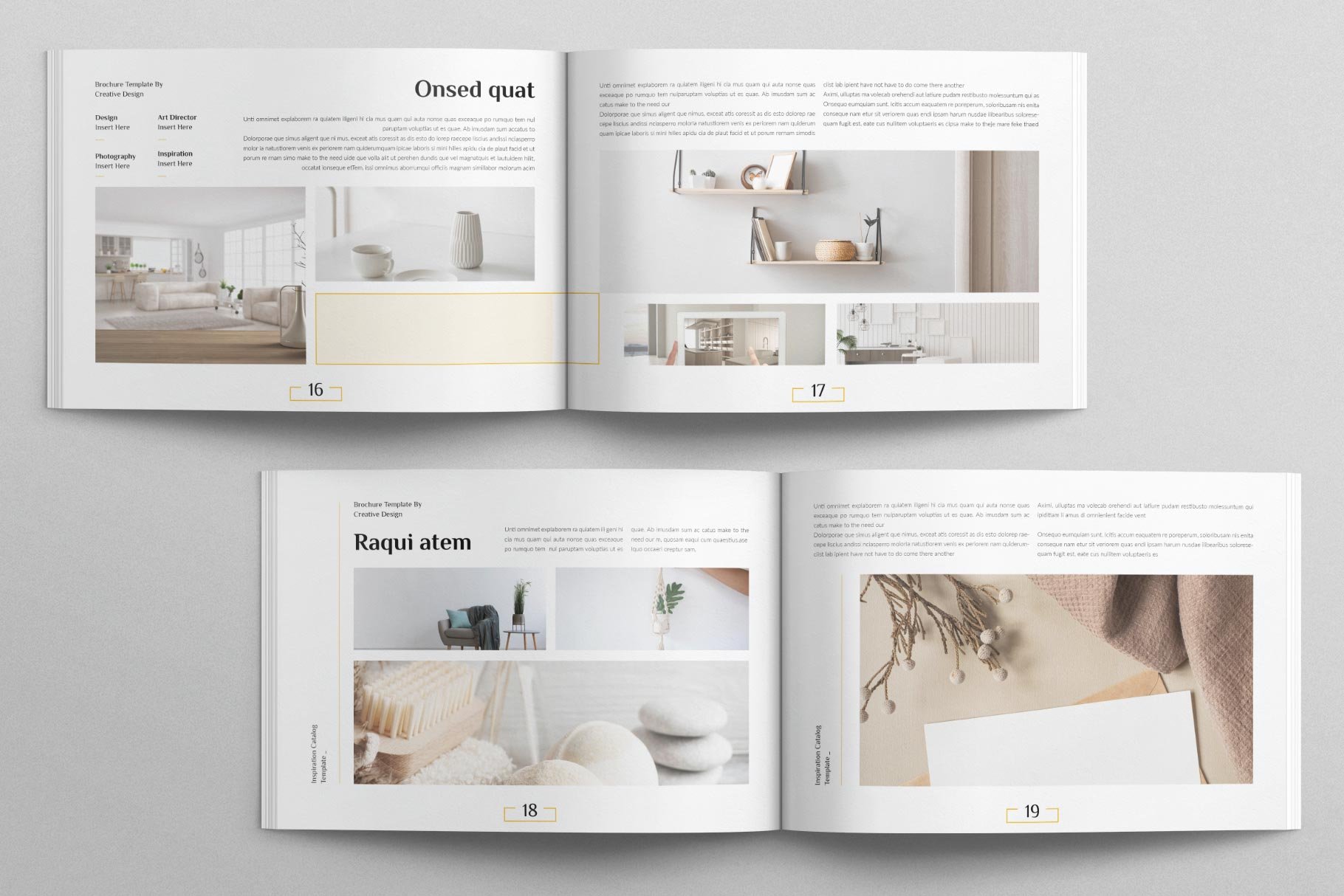 Catalog Template Design Layout Landscape - Design Cuts